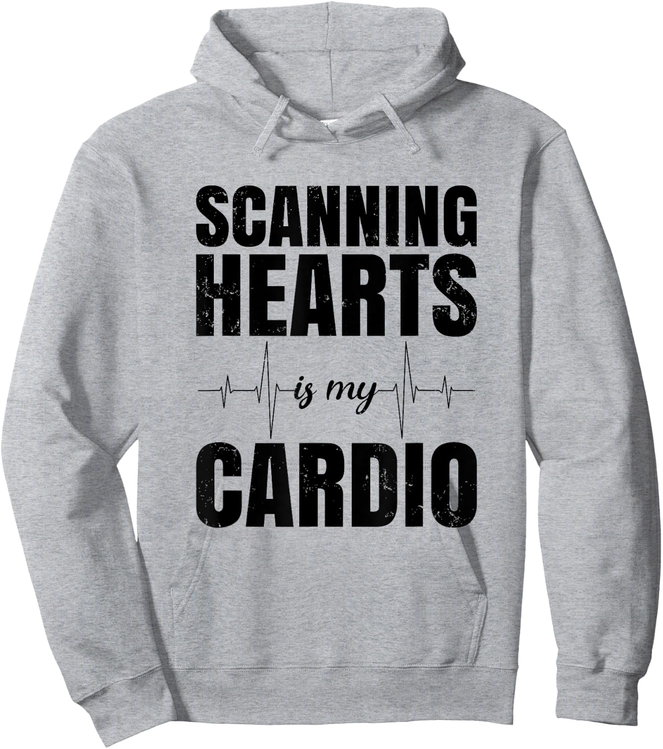 Funny Cardiac Sonographer - Scanning Hearts Hoodie - Hoodie | Ash