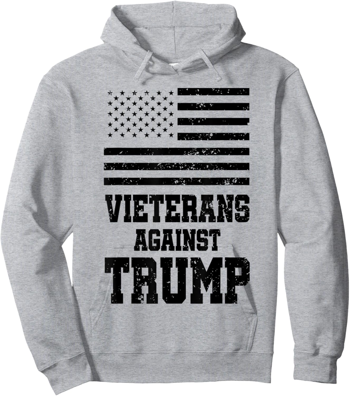 Veterans Against Trump Hoodie - Hoodie | Ash