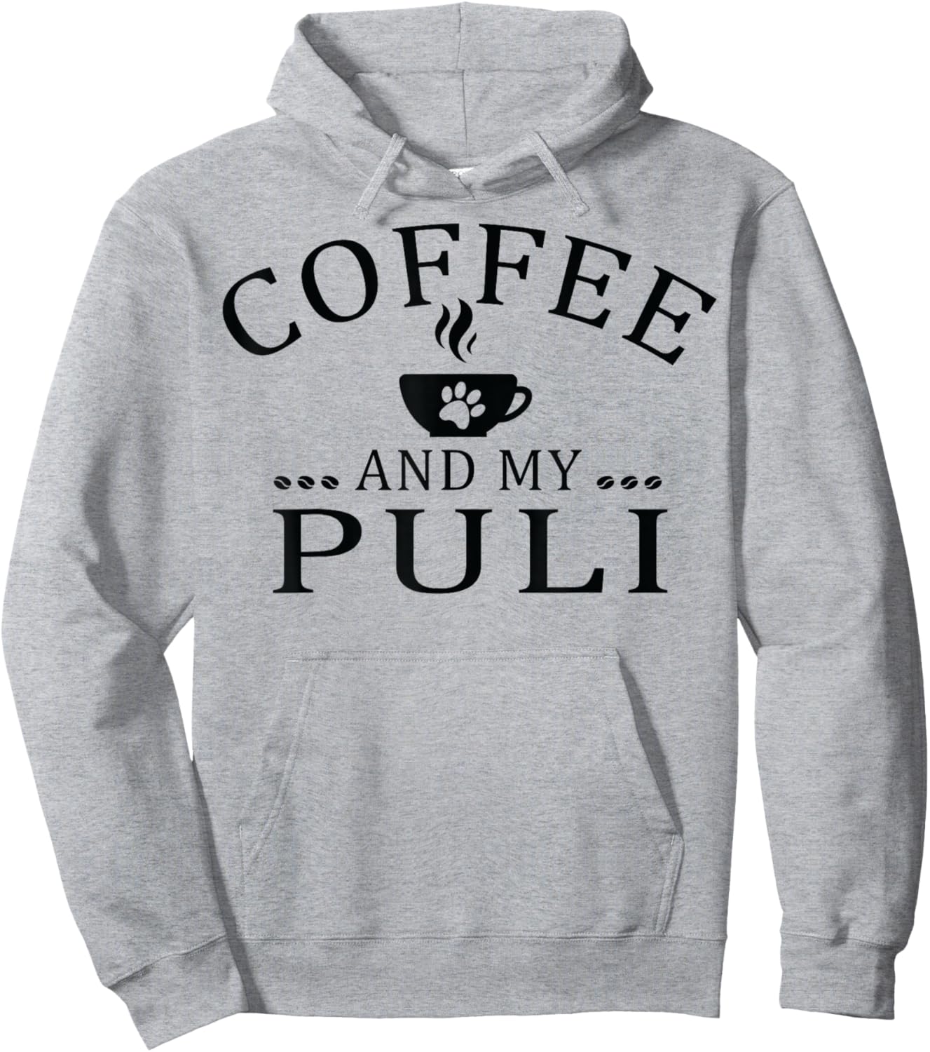 Puli Dog And Coffee Women Hoodie - Hoodie | Ash