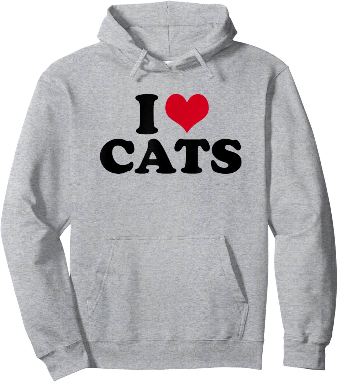 I Love Cats Hoodie - Hoodie | Ash