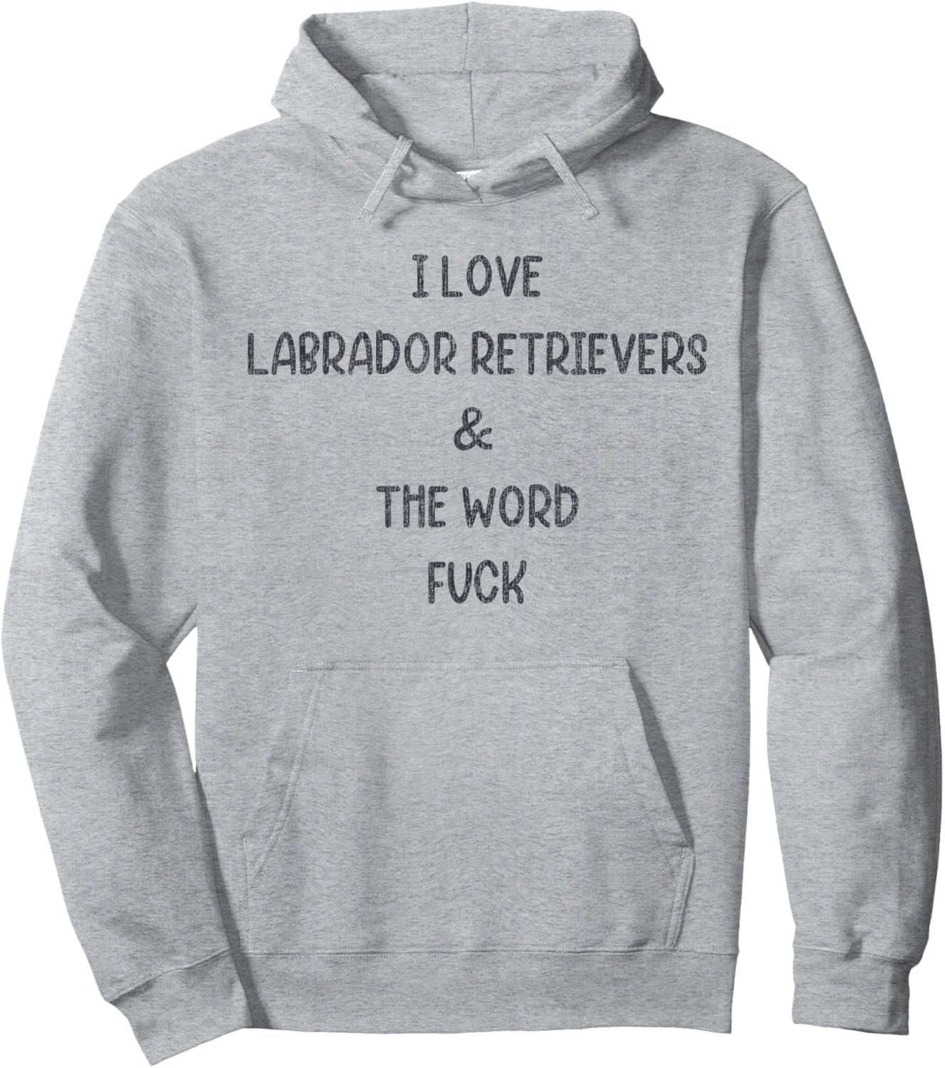 I Love Labrador Retrievers And The Word Fuck Hoodie - Hoodie | Ash