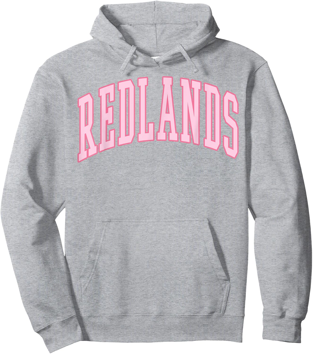 Redlands Vintage Preppy Varsity Pink Sports Hoodie - Hoodie | Ash