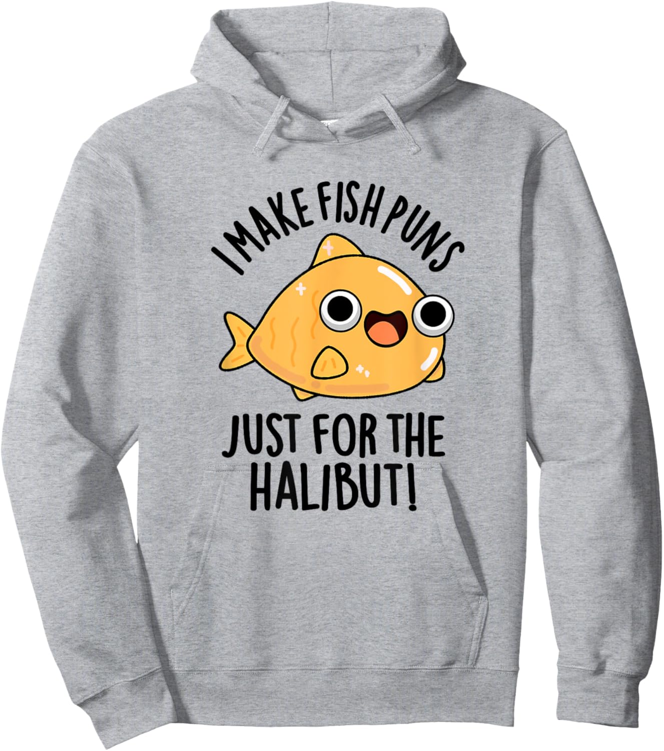 I Make Fish Puns Just For The Halibut Funny Pun Hoodie - Hoodie | Ash
