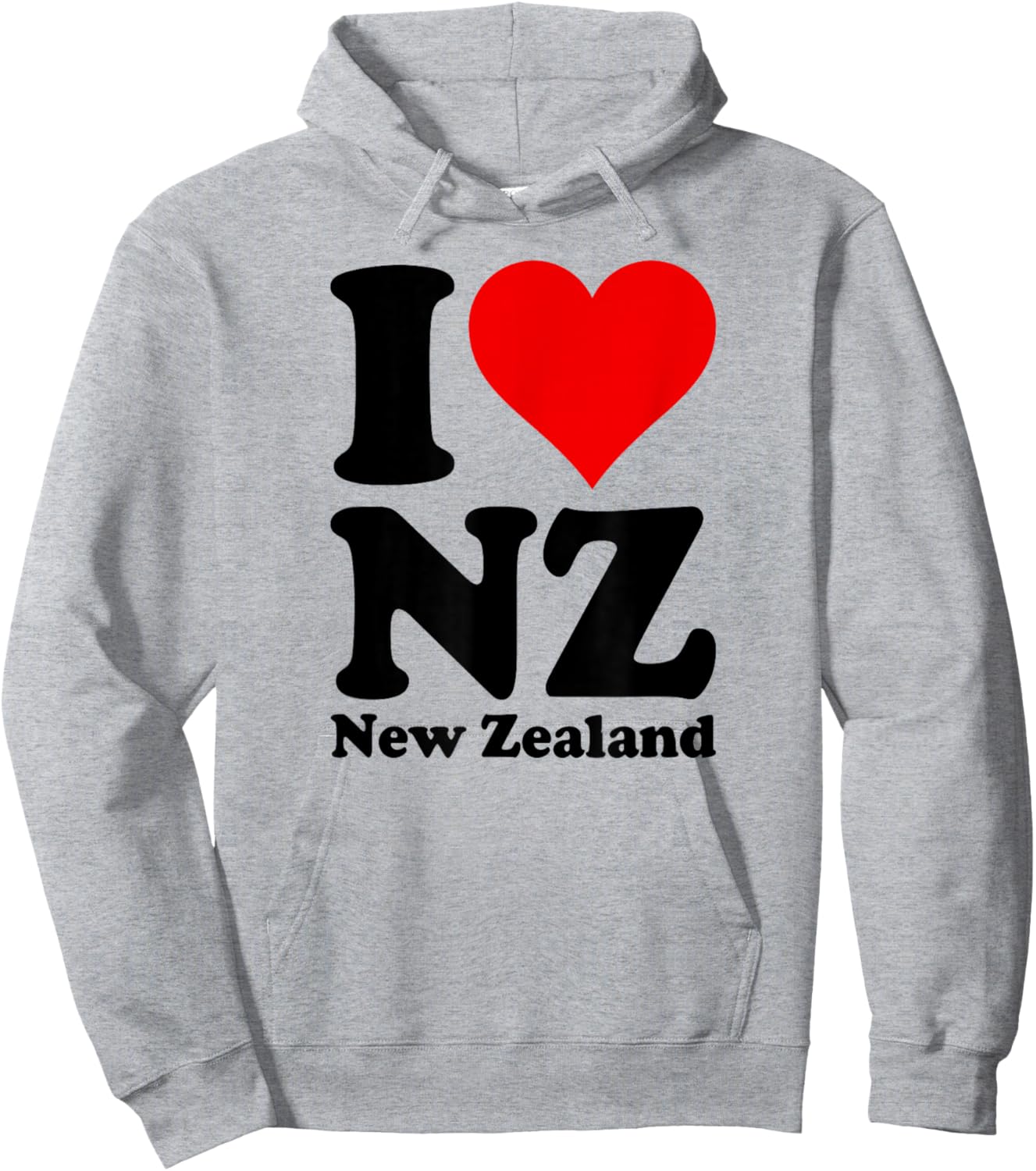 I Love Heart New Zealand Nz Kiwi Maori Culture Hoodie - Hoodie | Ash