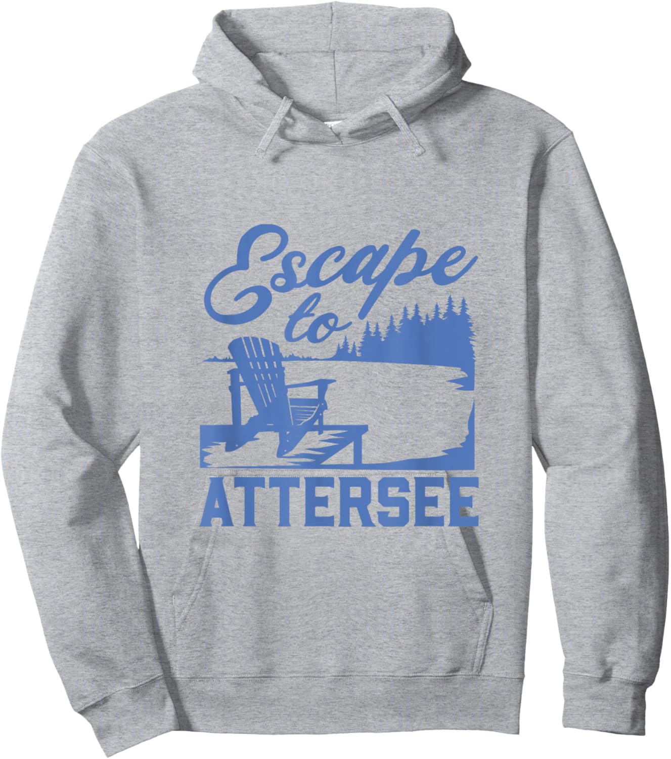 Ich fliehe zum Attersee Hoodie - Hoodie | Ash