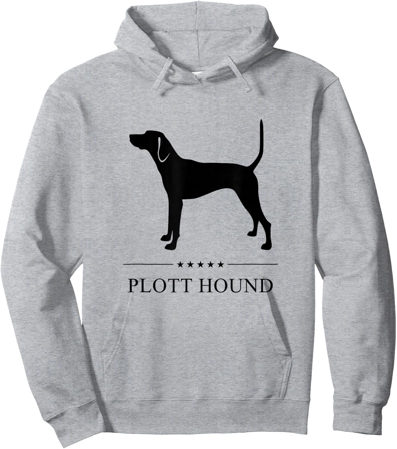 Plott Hound Black Silhouette Hoodie - Hoodie | Ash