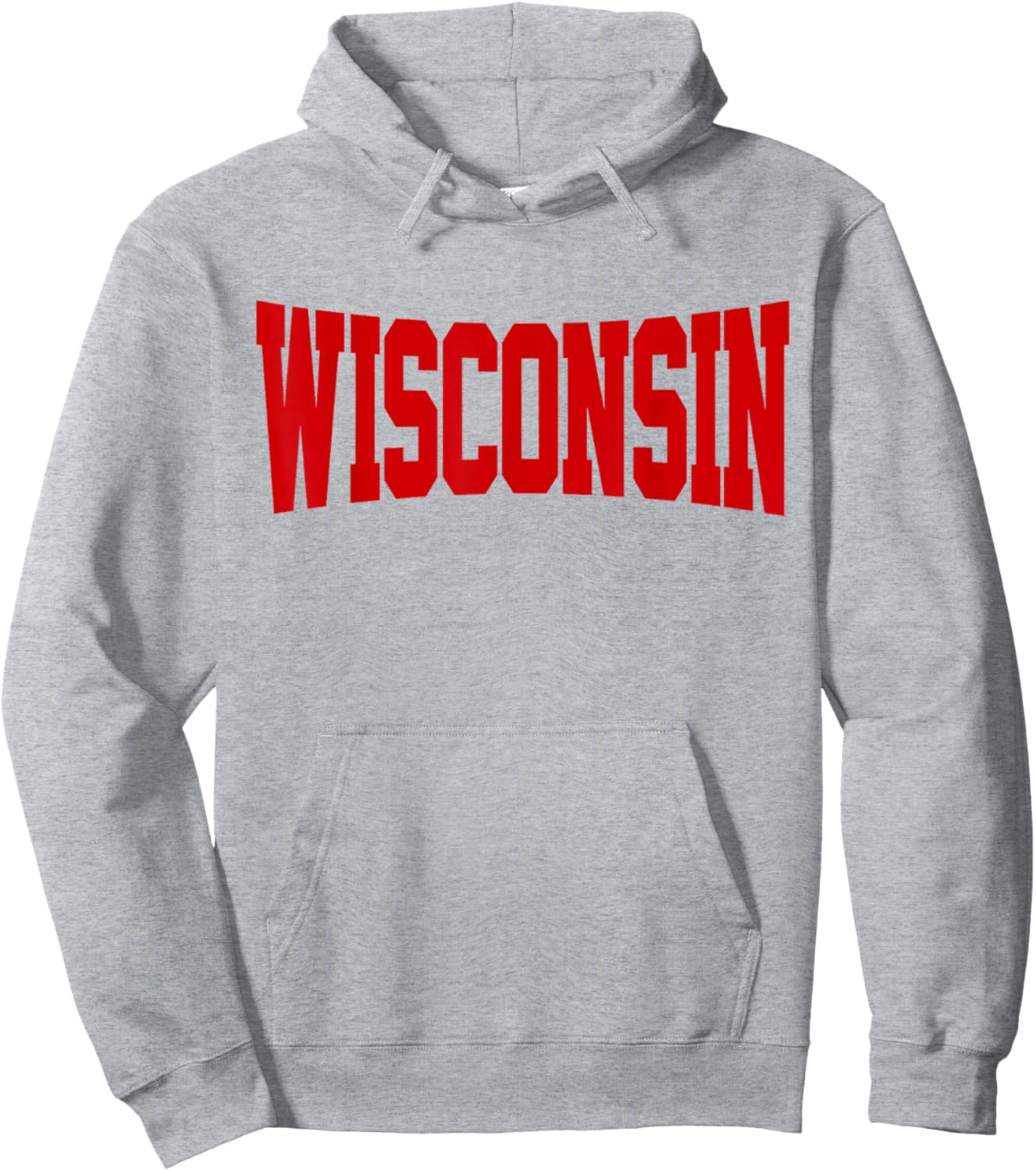 Vintage Wisconsin Wisconsin Red Retro Hoodie - Hoodie | Ash