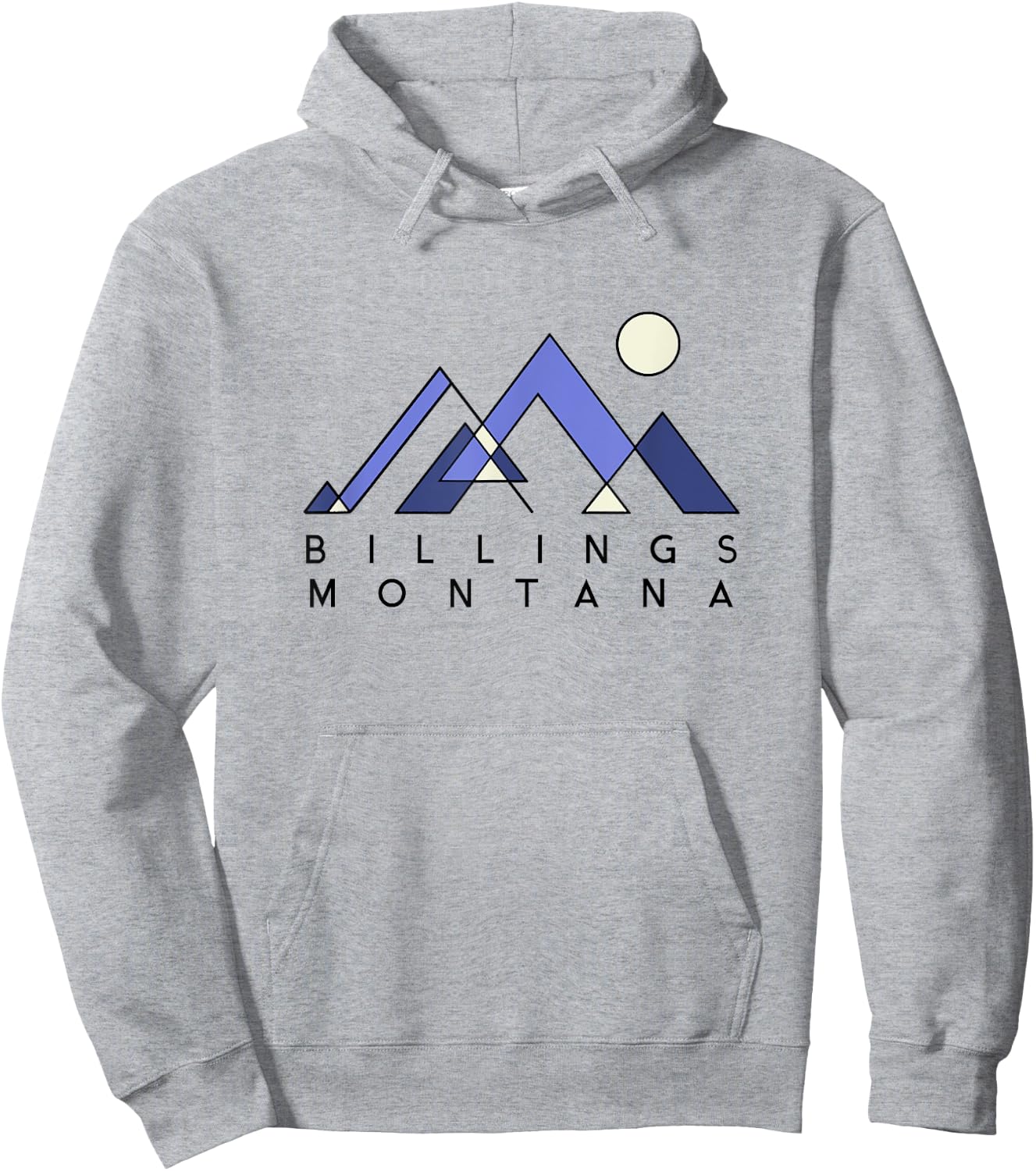 Billings Montana | Billings MT Abstract Hoodie - Hoodie | Ash