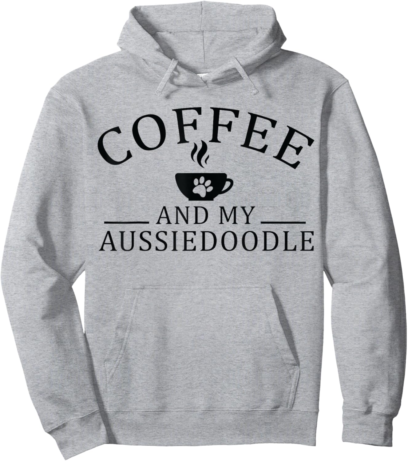Aussiedoodle Dog And Coffee Women Hoodie - Hoodie | Ash