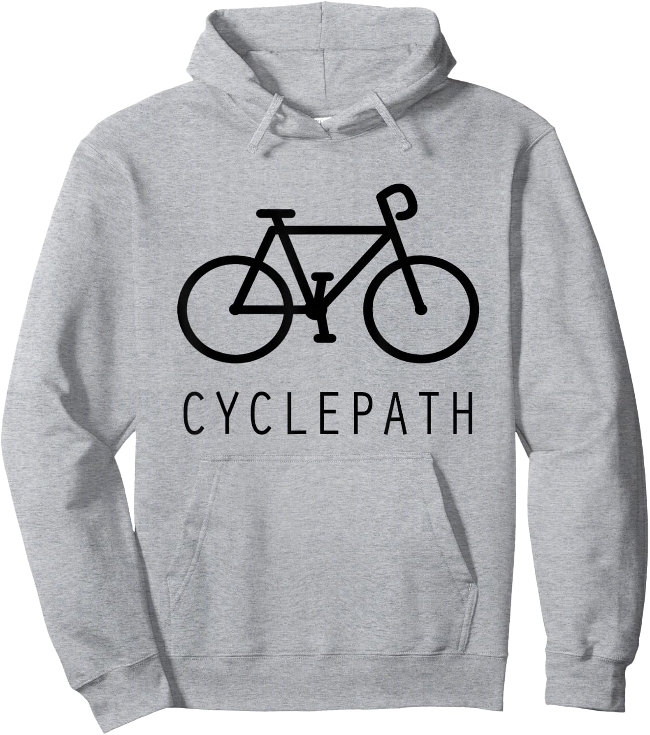 Cyclepath Funny Cycling Hoodie - Hoodie | Ash