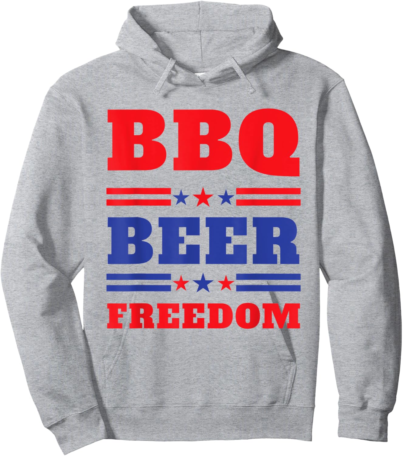 BBQ Beer Freedom 2020 Proud Men Hoodie - Hoodie | Ash