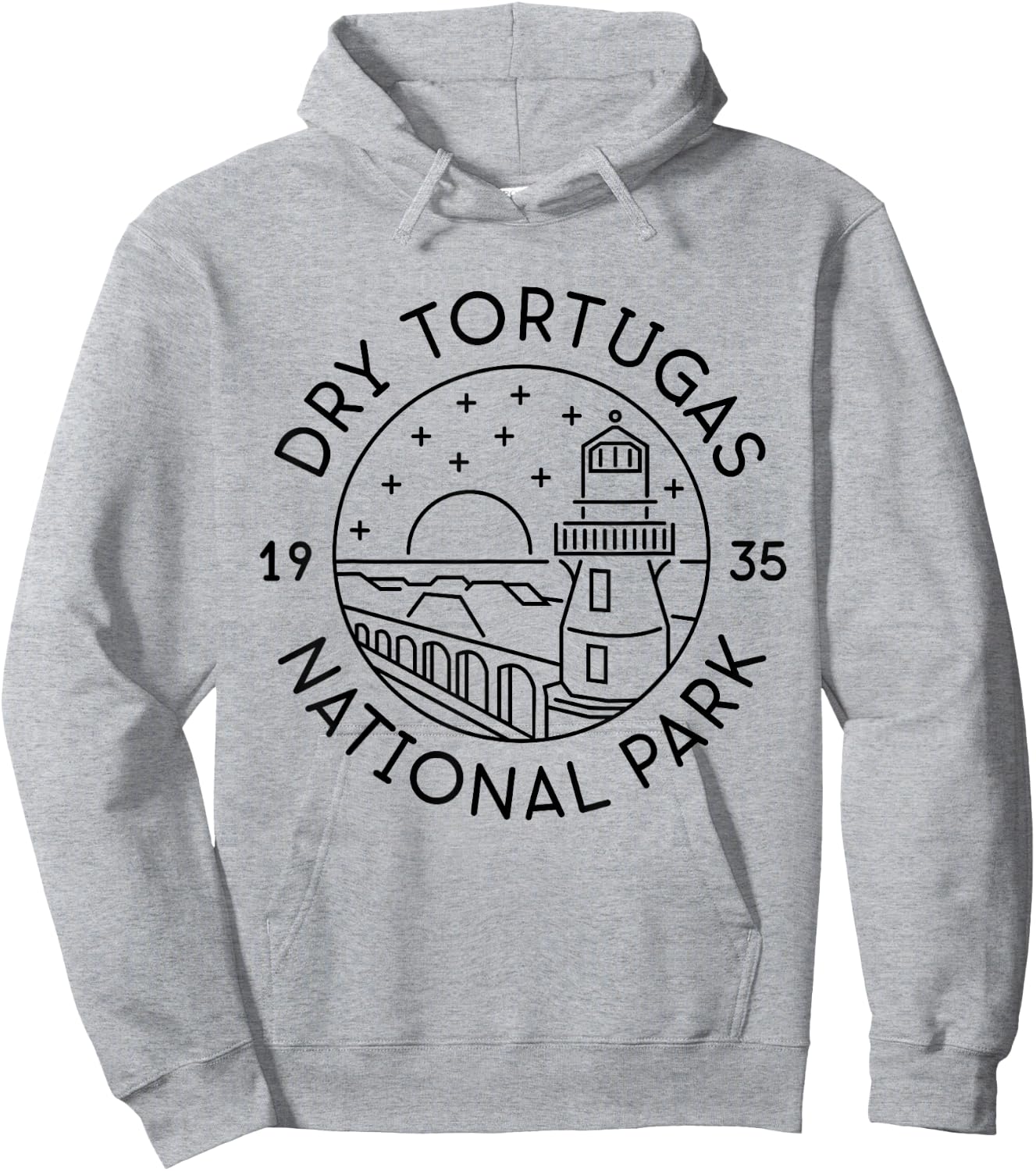 Dry Tortugas National Park 1935 Florida Hoodie - Hoodie | Ash