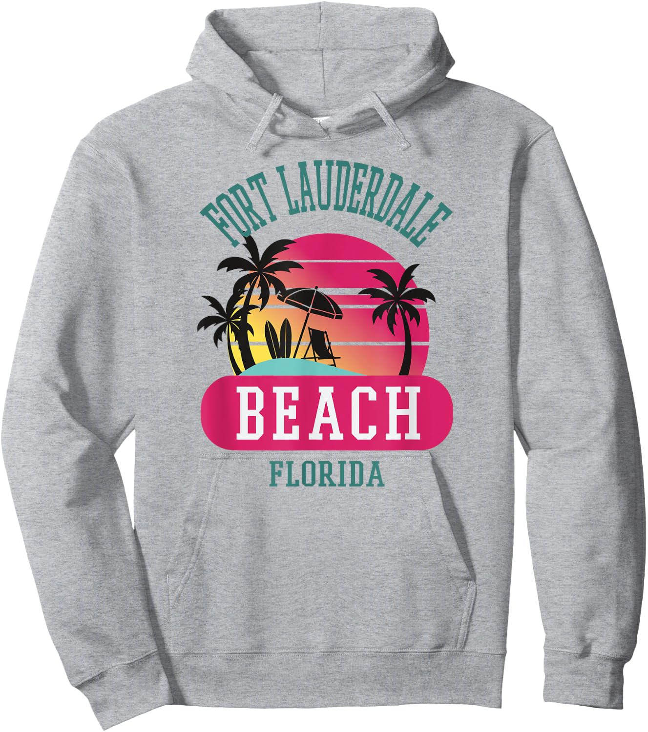 "Fort Lauderdale" Florida Beach FL Men Women Hoodie - Hoodie | Ash