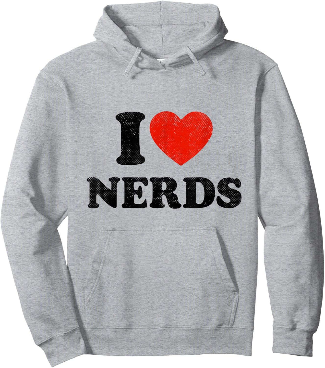 I Love Nerds Outfit Girls I Heart Nerds Hoodie - Hoodie | Ash