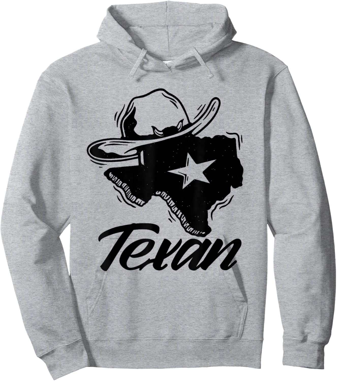 Texan Texas Patriotic Pride Hoodie - Hoodie | Ash