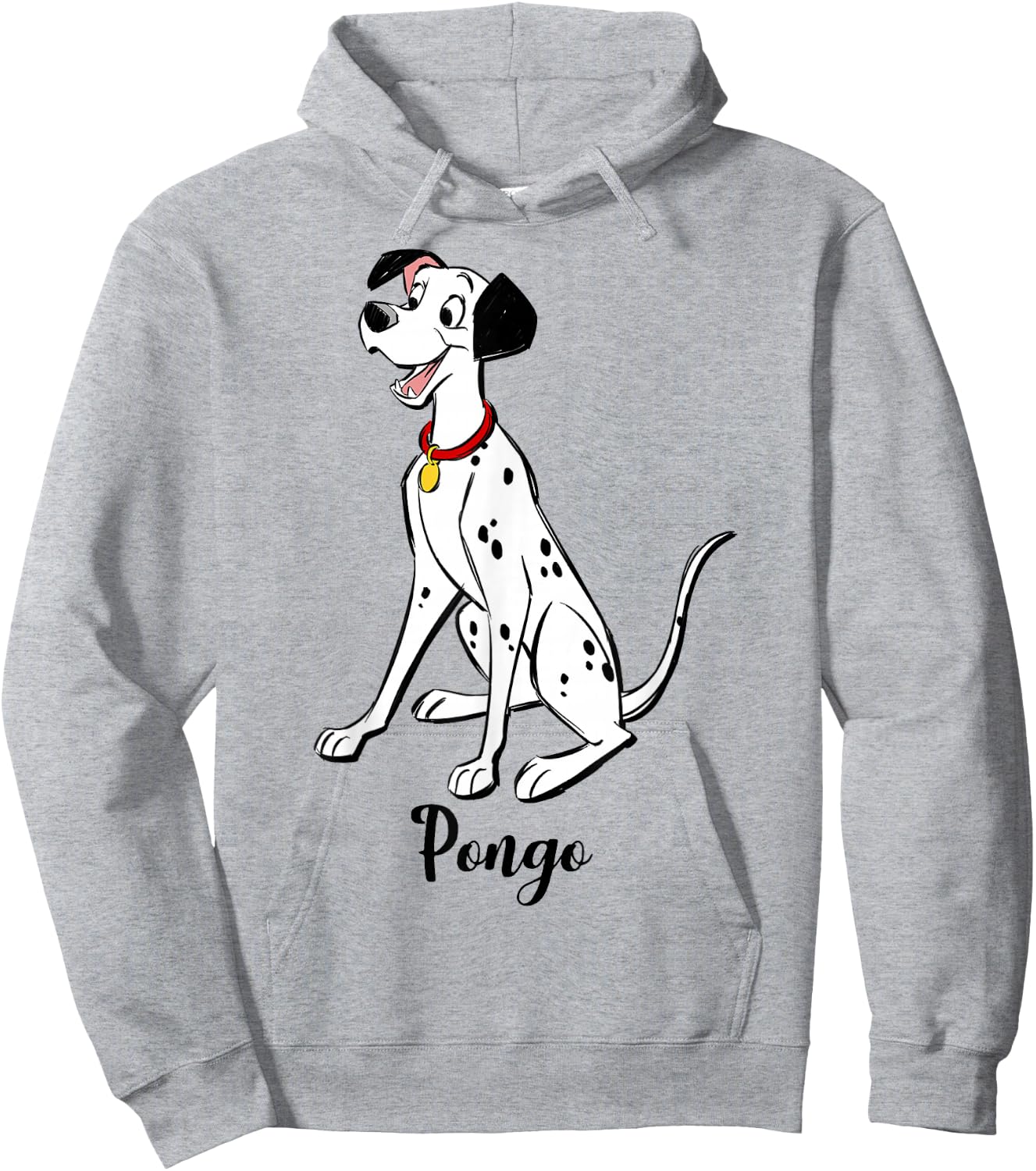 Disney 101 Dalmatians Pongo Portrait Hoodie - Hoodie | Ash