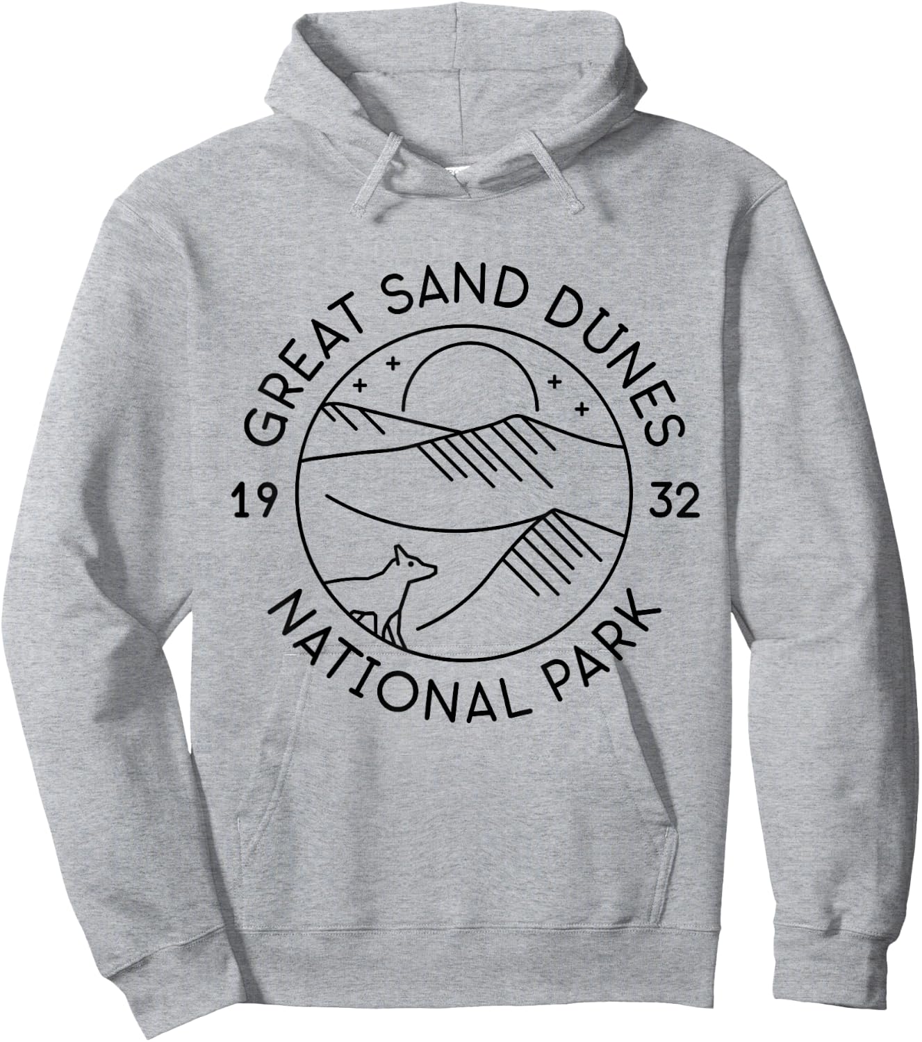 Great Sand Dunes National Park 1932 Colorado Hoodie - Hoodie | Ash