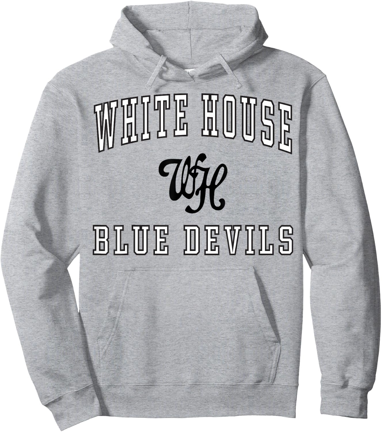 White House High School Blue Devils C1 Hoodie - Hoodie | Ash