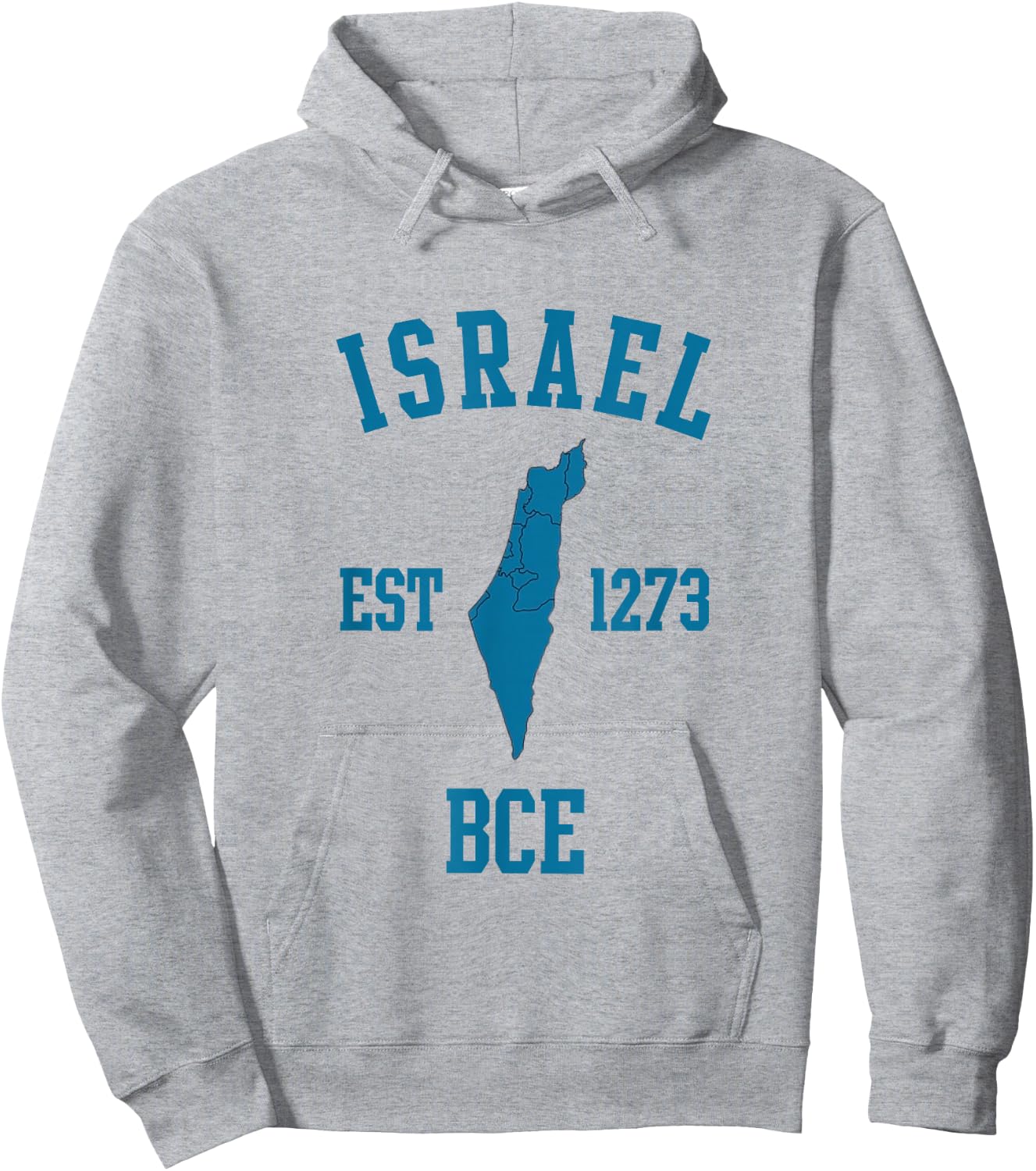 Israel EST 1273 BCE Jewish Pride Jerusalem Day Hoodie - Hoodie | Ash