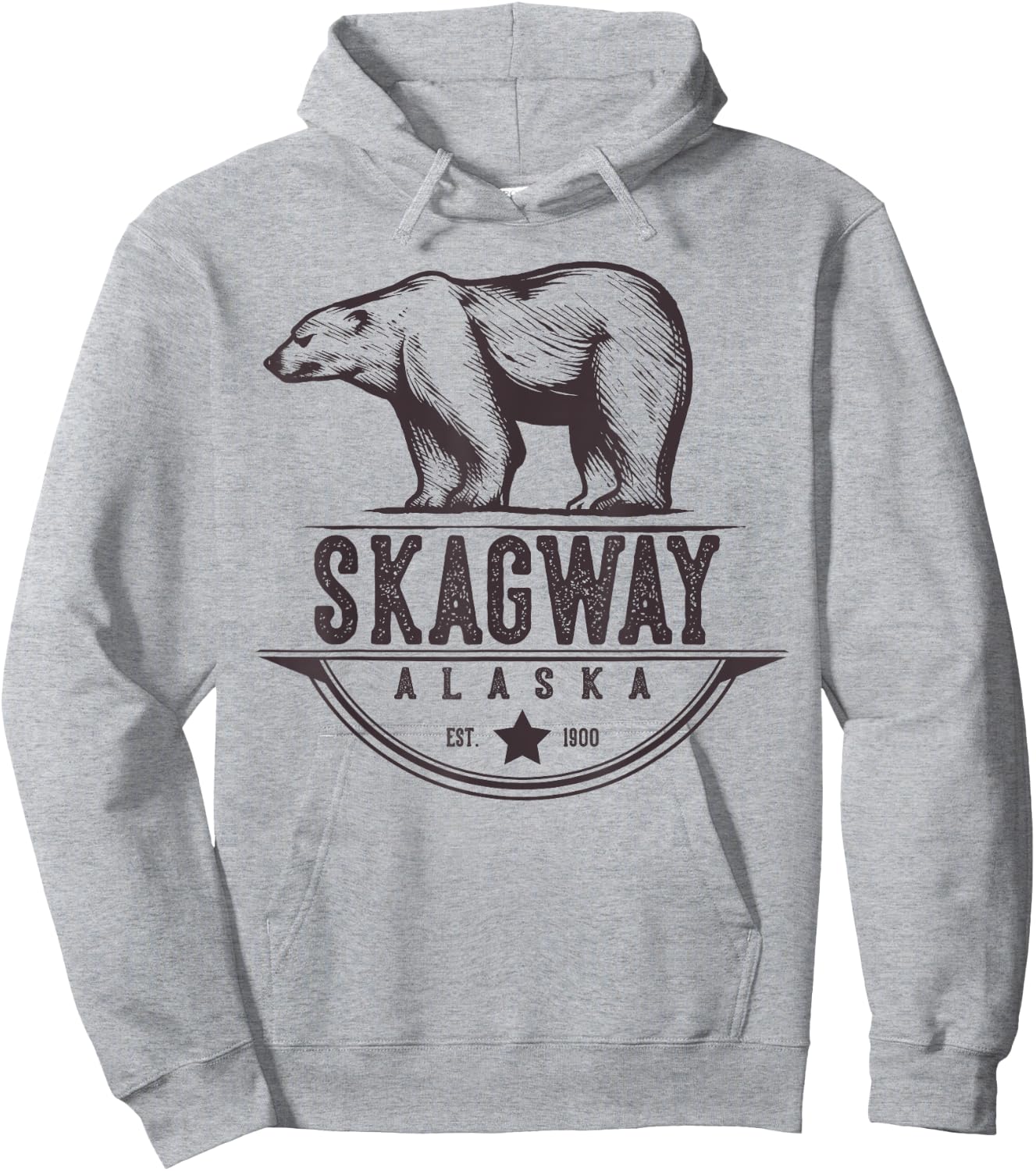 Skagway Alaska Bear Vacation And Cruise Gift Hoodie - Hoodie | Ash