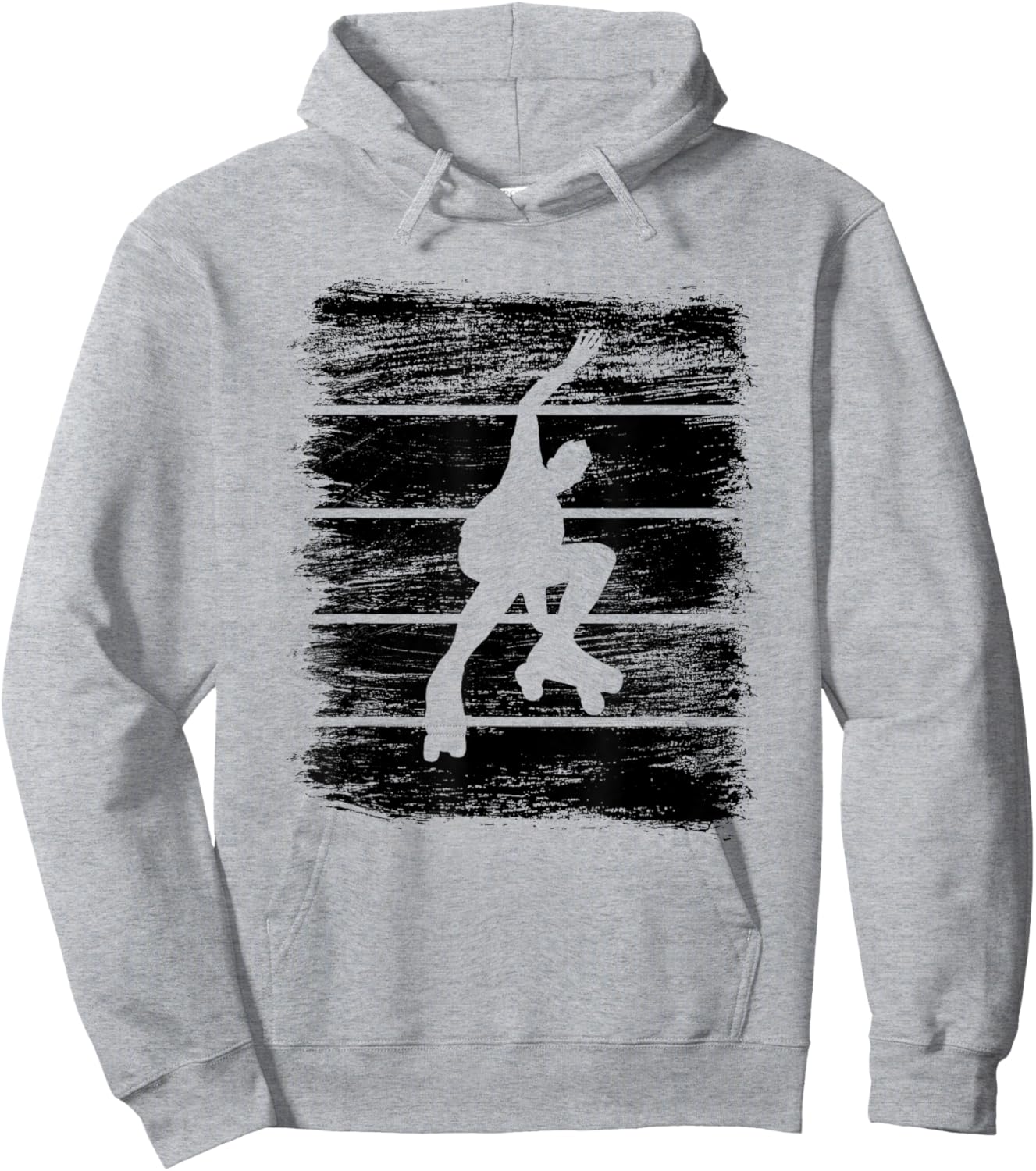 Roller Skater Drawing Hoodie - Hoodie | Ash