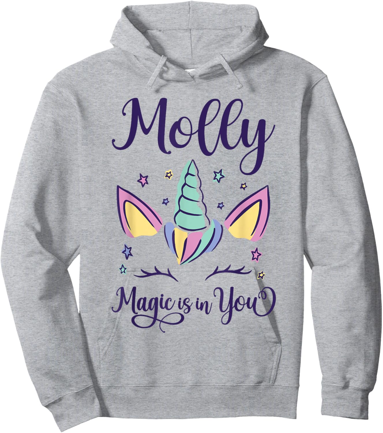 First Name Molly Personalized I Love Molly Hoodie - Hoodie | Ash