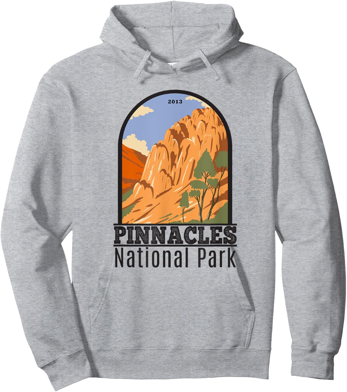 Pinnacles National Park Vintage Hoodie - Hoodie | Ash
