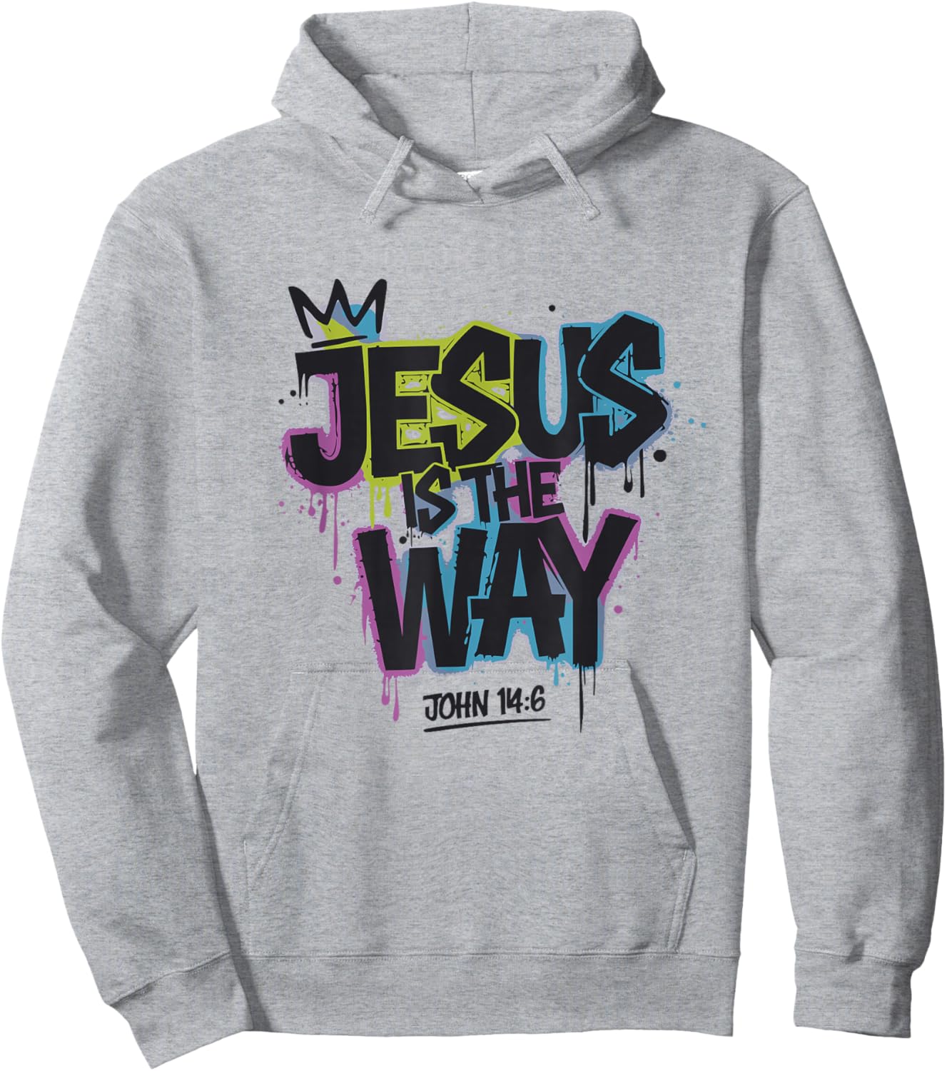 Jesus Ist Der Weg Graffiti Bibelvers Hoodie - Hoodie | Ash
