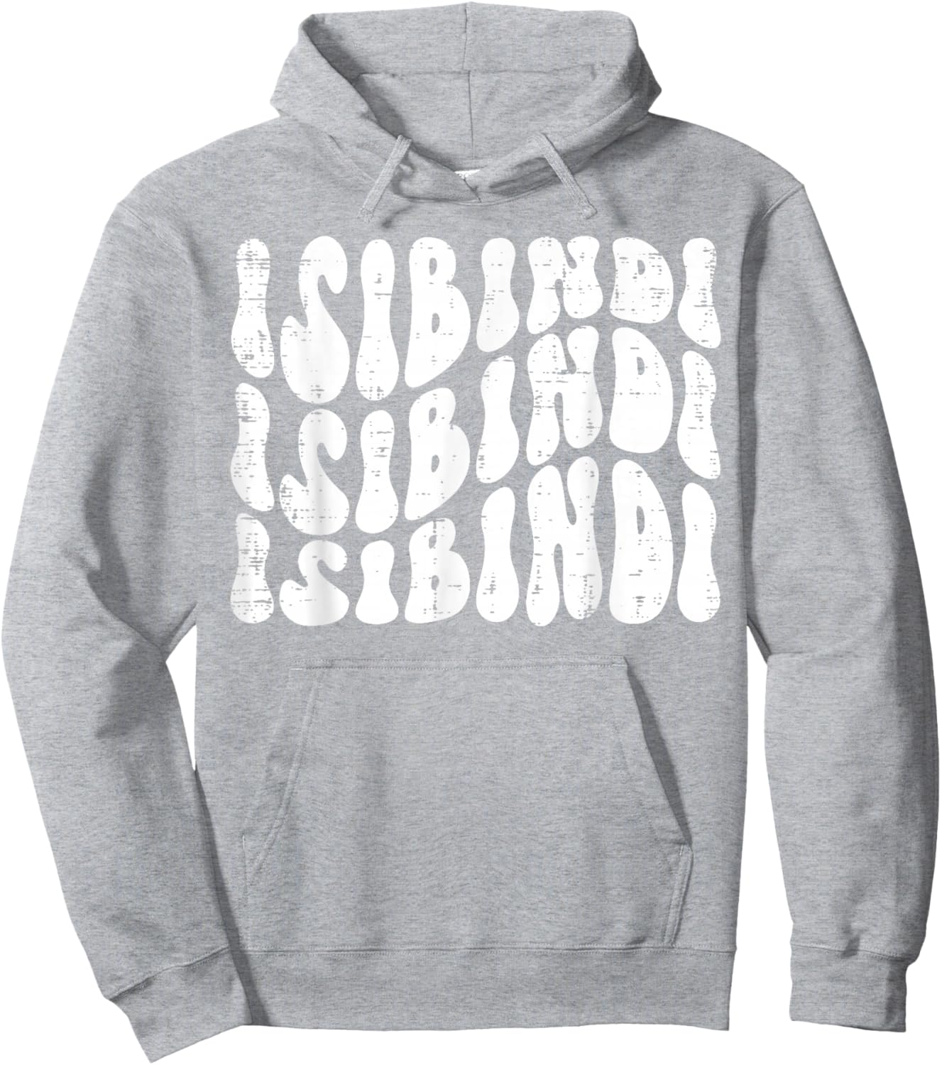 Isibindi - Groovy Wavy Style School Spirit Wear Hoodie - Hoodie | Ash