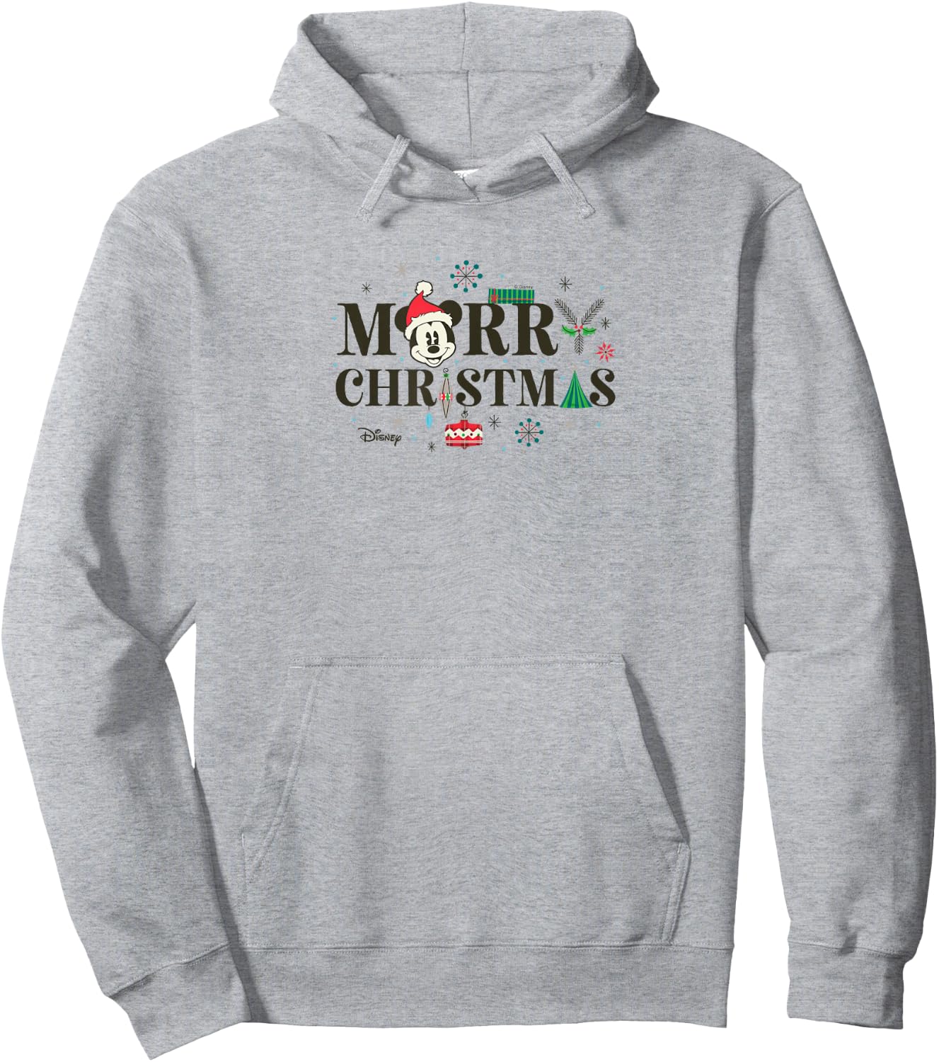 Disney - Mickey Merry Christmas Hoodie - Hoodie | Ash
