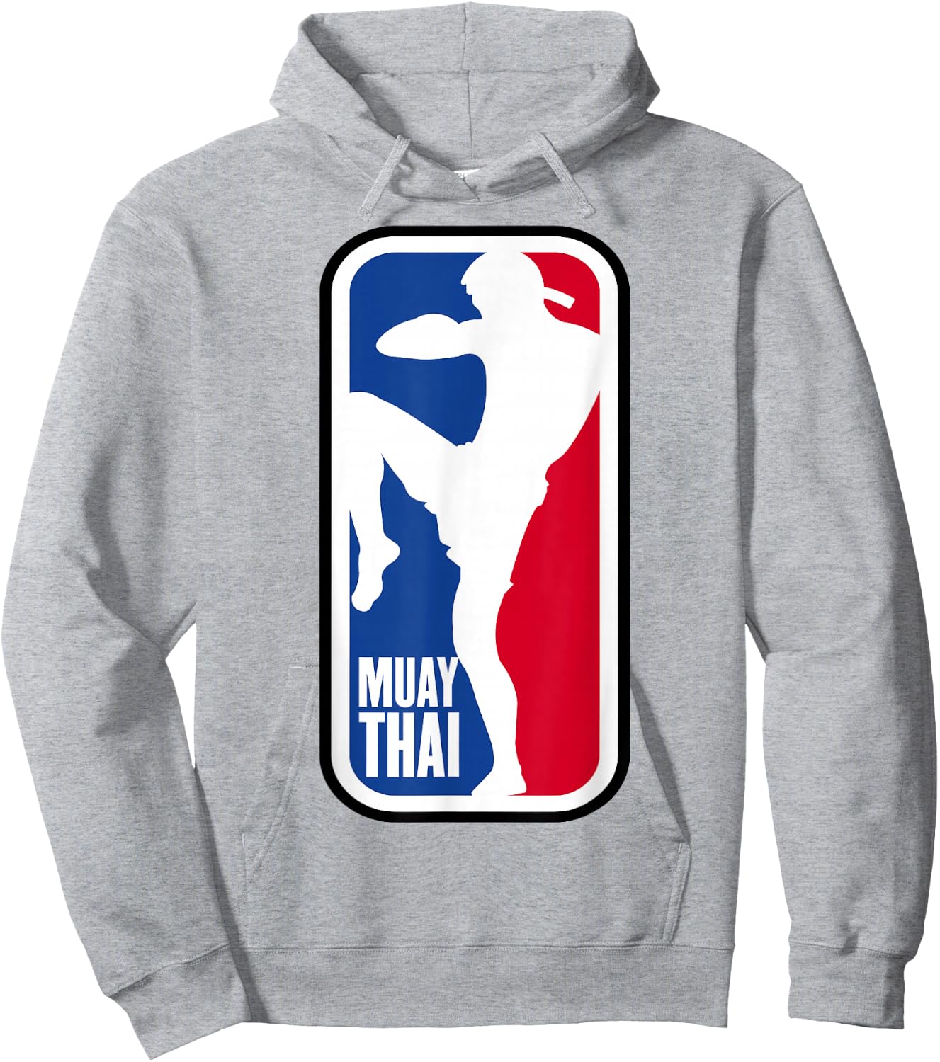 Muay Thai Fighter Retro Kickboxing MMA Training Hoodie - Hoodie | Ash