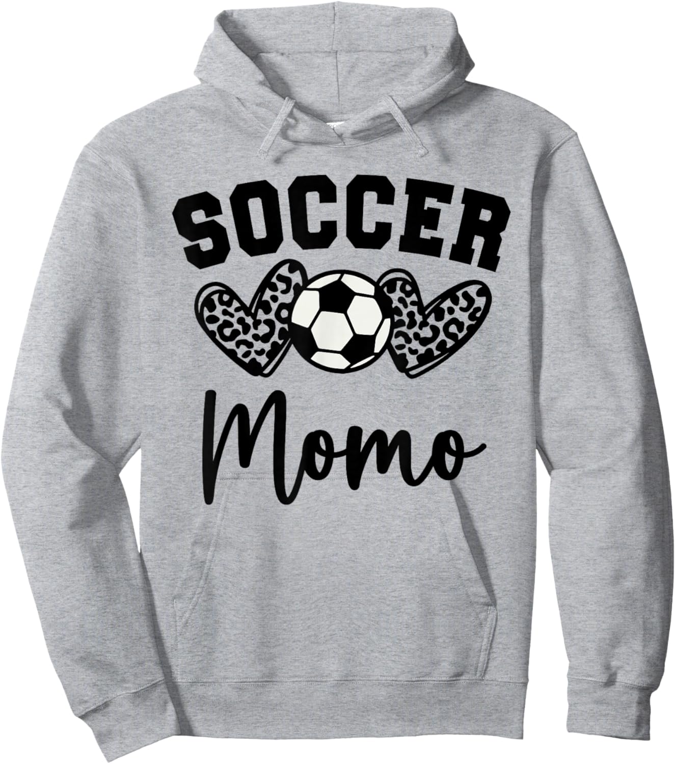 Soccer Momo Matching Family Soccer Hoodie - Hoodie | Ash