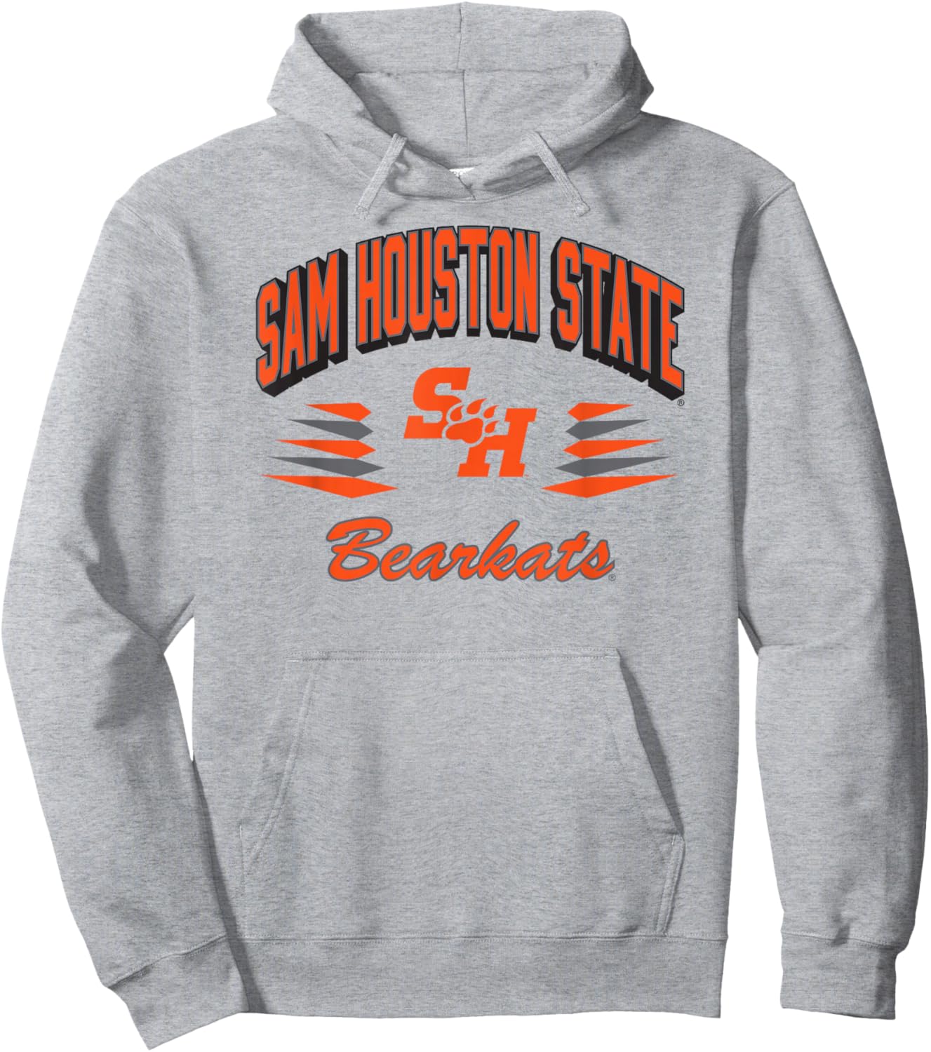 Sam Houston State Bearkats Retro Diamond White Hoodie - Hoodie | Ash