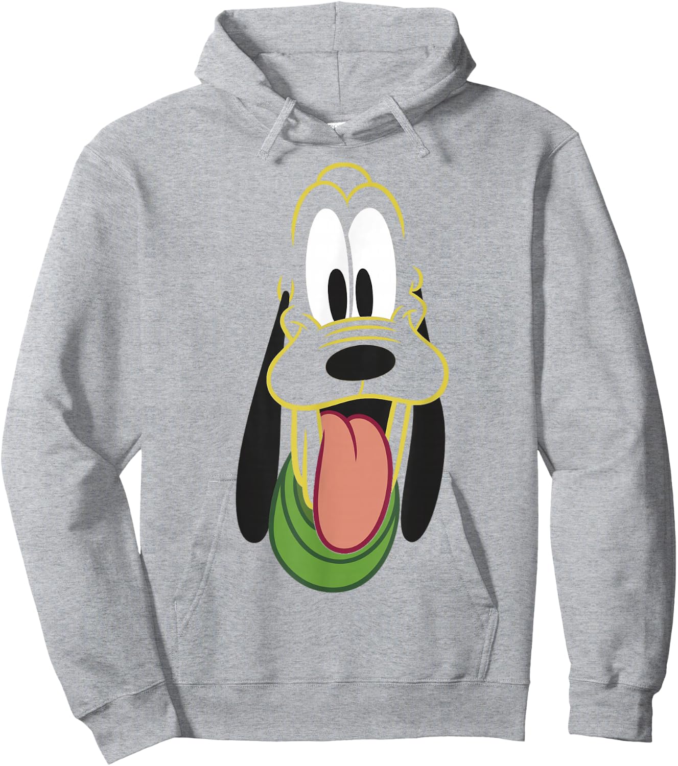 Disney Mickey and Friends Pluto Big Face Hoodie - Hoodie | Ash