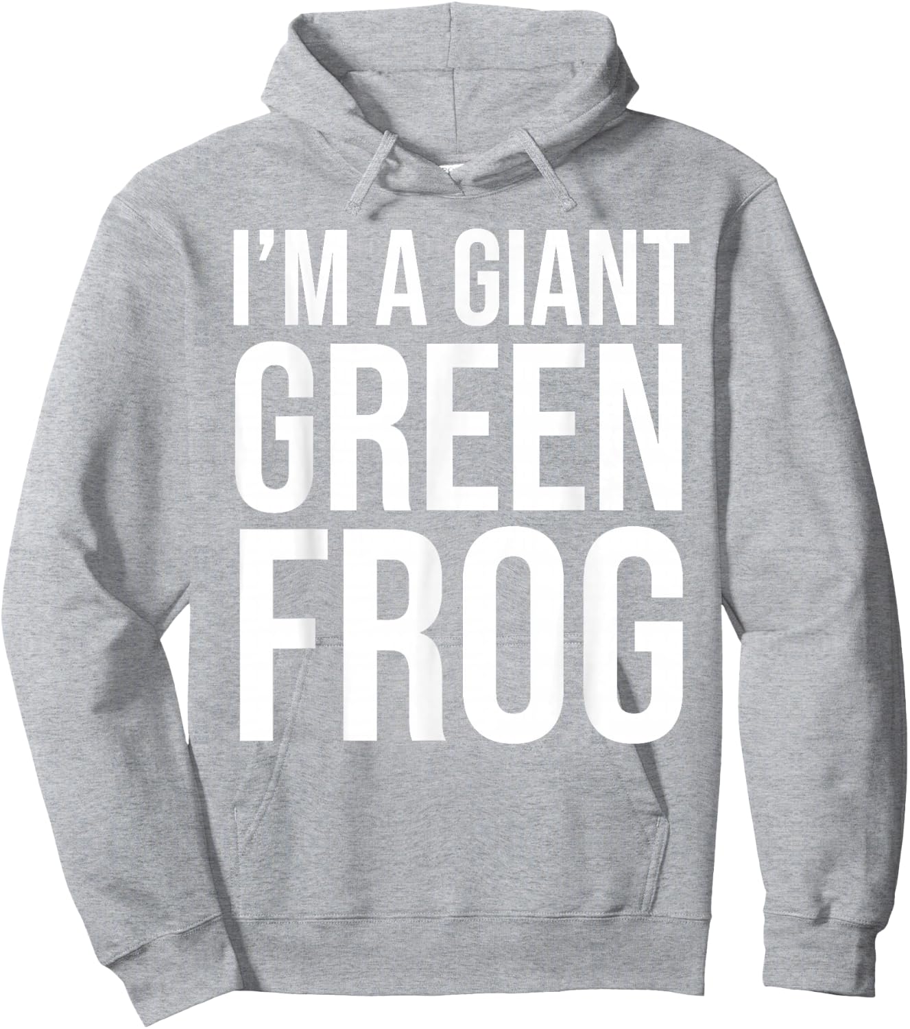 I'm A Giant Green Frog Funny Halloween Costume Hoodie - Hoodie | Ash