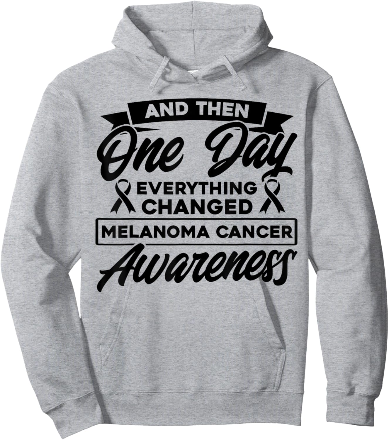 Everything Has Changed Skin Cancer Awareness Hoodie - Hoodie | Ash