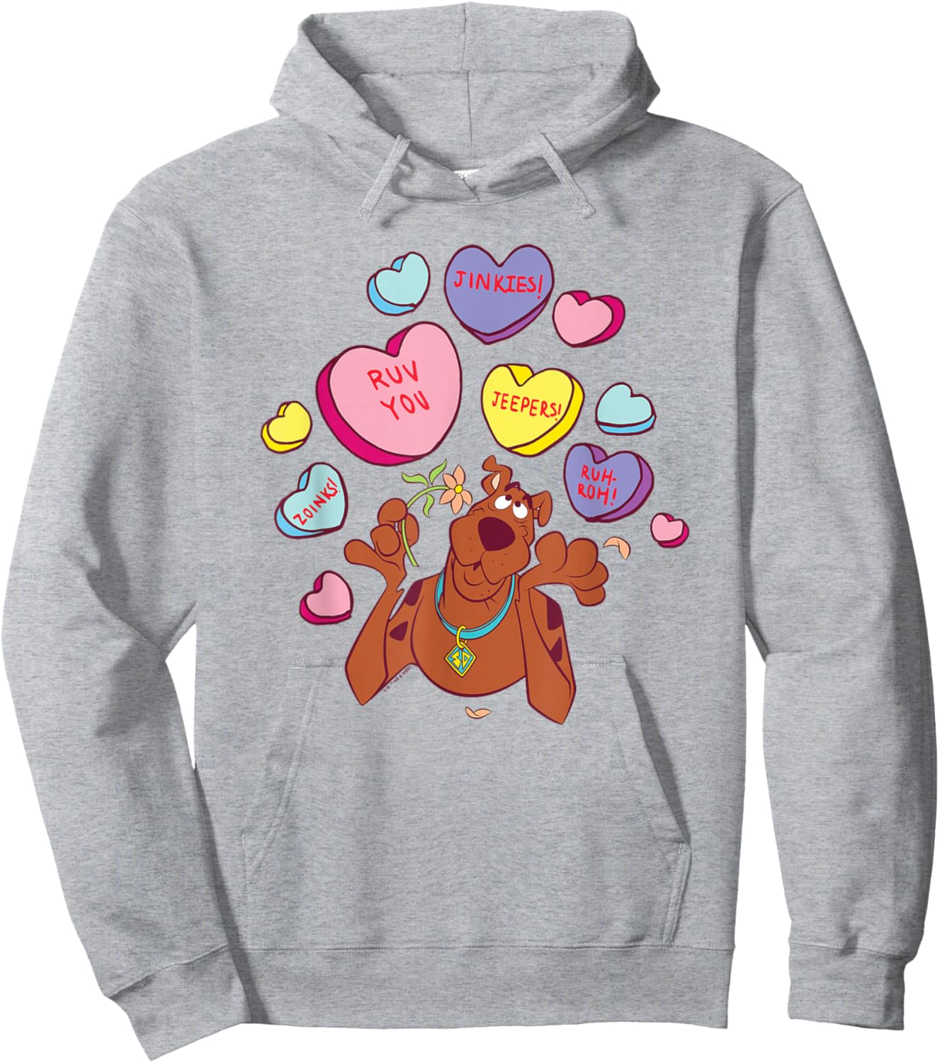 Scooby-Doo Valentine's Day Heart Candy Hoodie - Hoodie | Ash