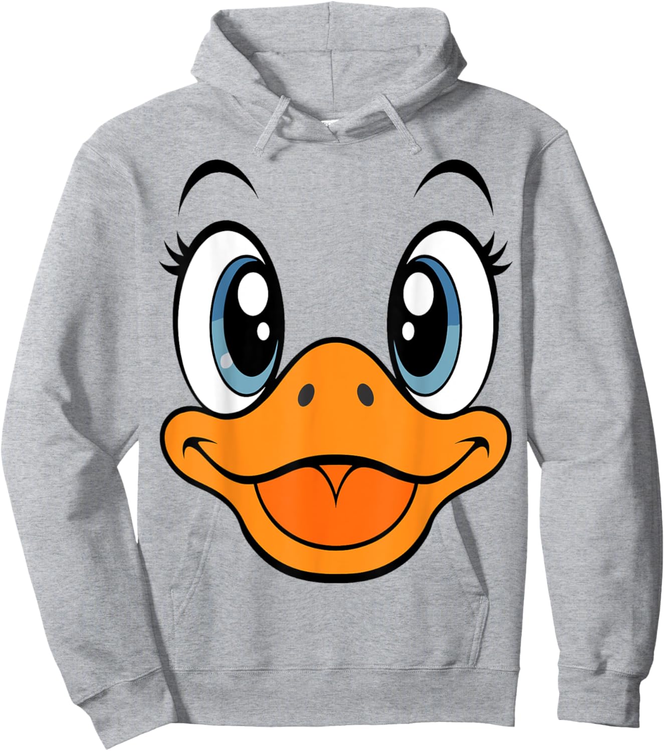 Cute Duck Face Funny Animal Costume Halloween Hoodie - Hoodie | Ash