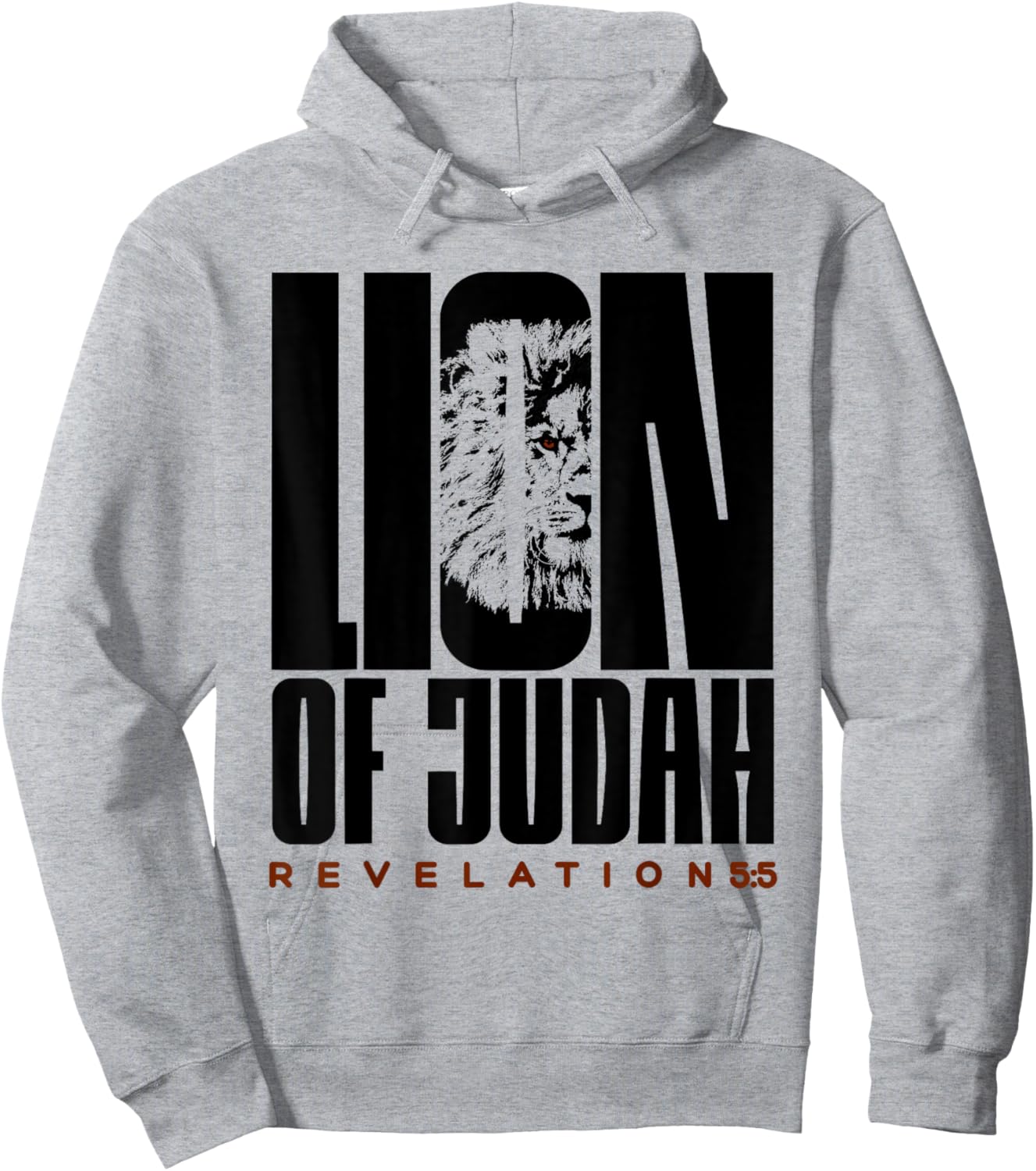 Jesus Lion of the tribe of Judah Revelation Hoodie - Hoodie | Ash