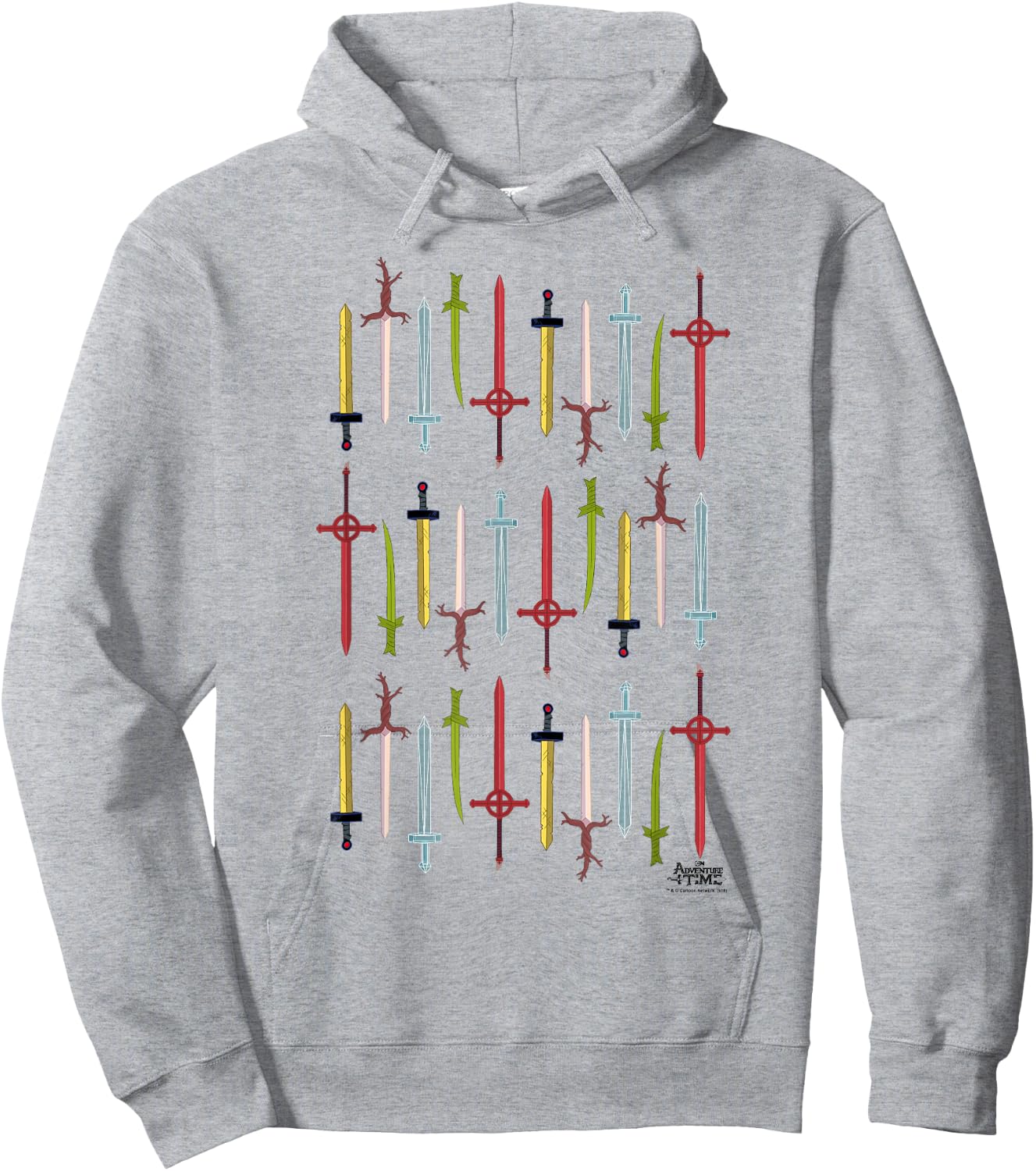 Adventure Time Swords Hoodie - Hoodie | Ash