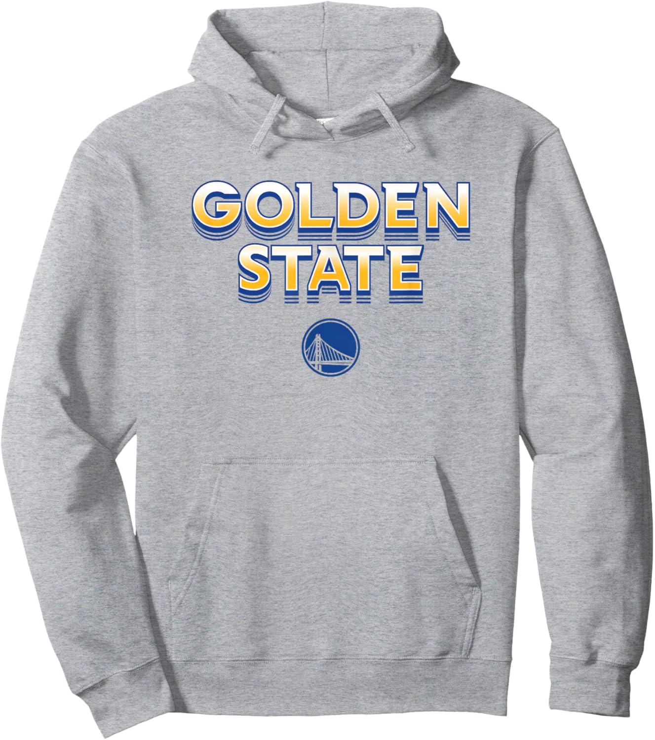 NBA - Golden State Warriors City Wordmark Logo Hoodie - Hoodie | Ash