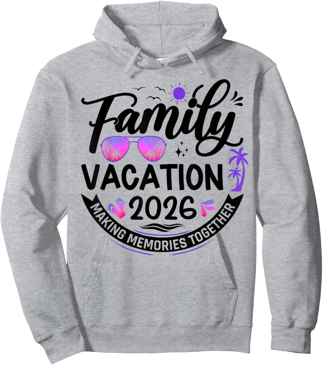 Vacation 2026 Hoodie - Hoodie | Ash