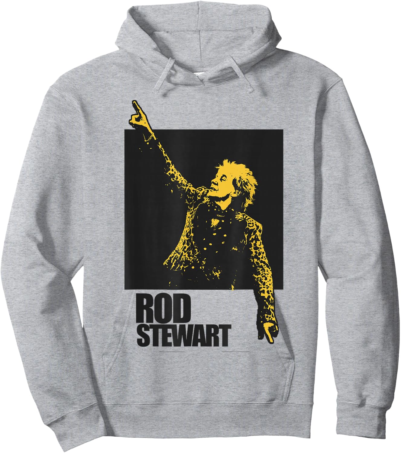 Rod Stewart Pointing Photo Hoodie - Hoodie | Ash