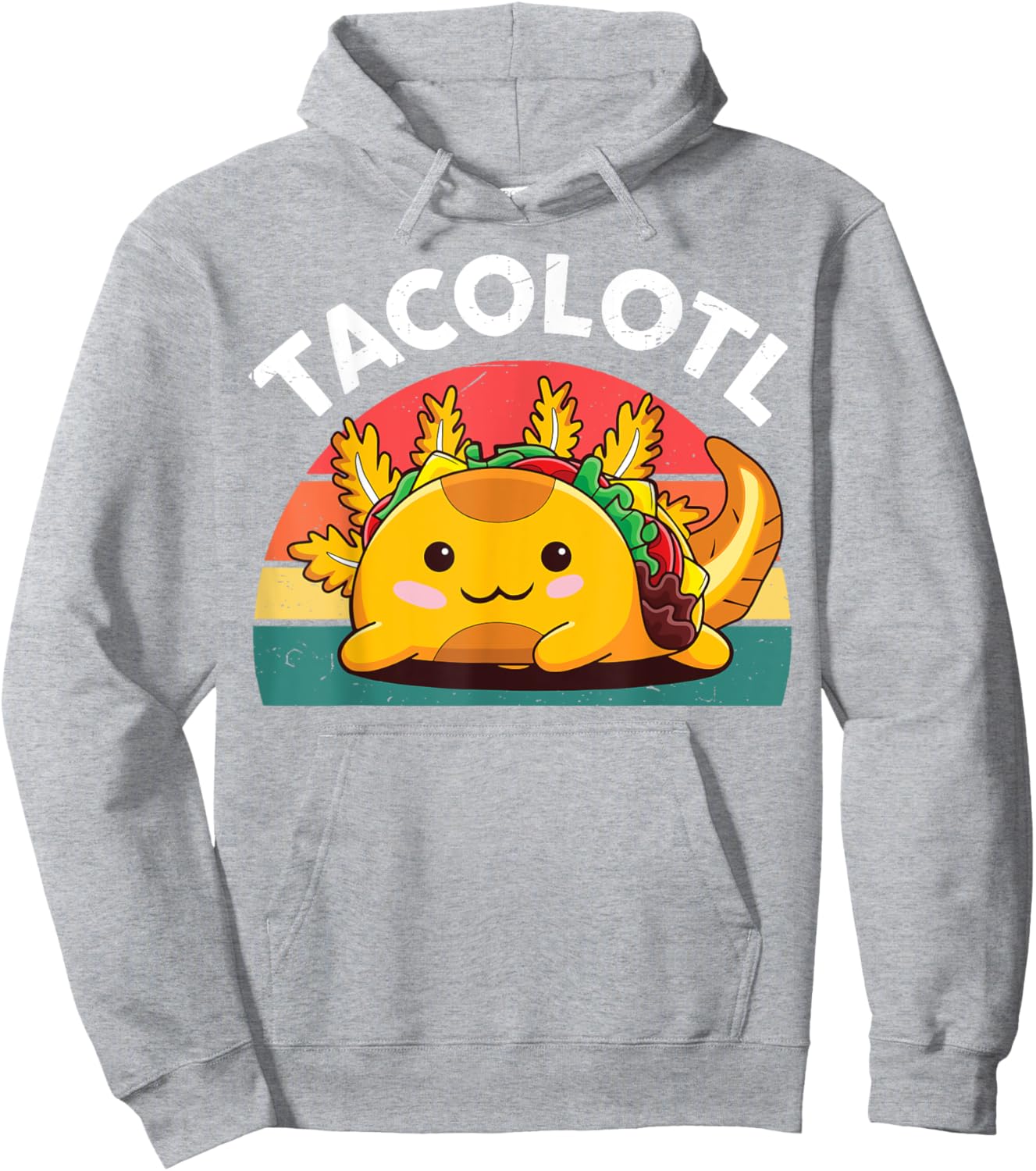 Taco Axolotl-Shirt Funny Taco Tuesday Mexican Hoodie - Hoodie | Ash