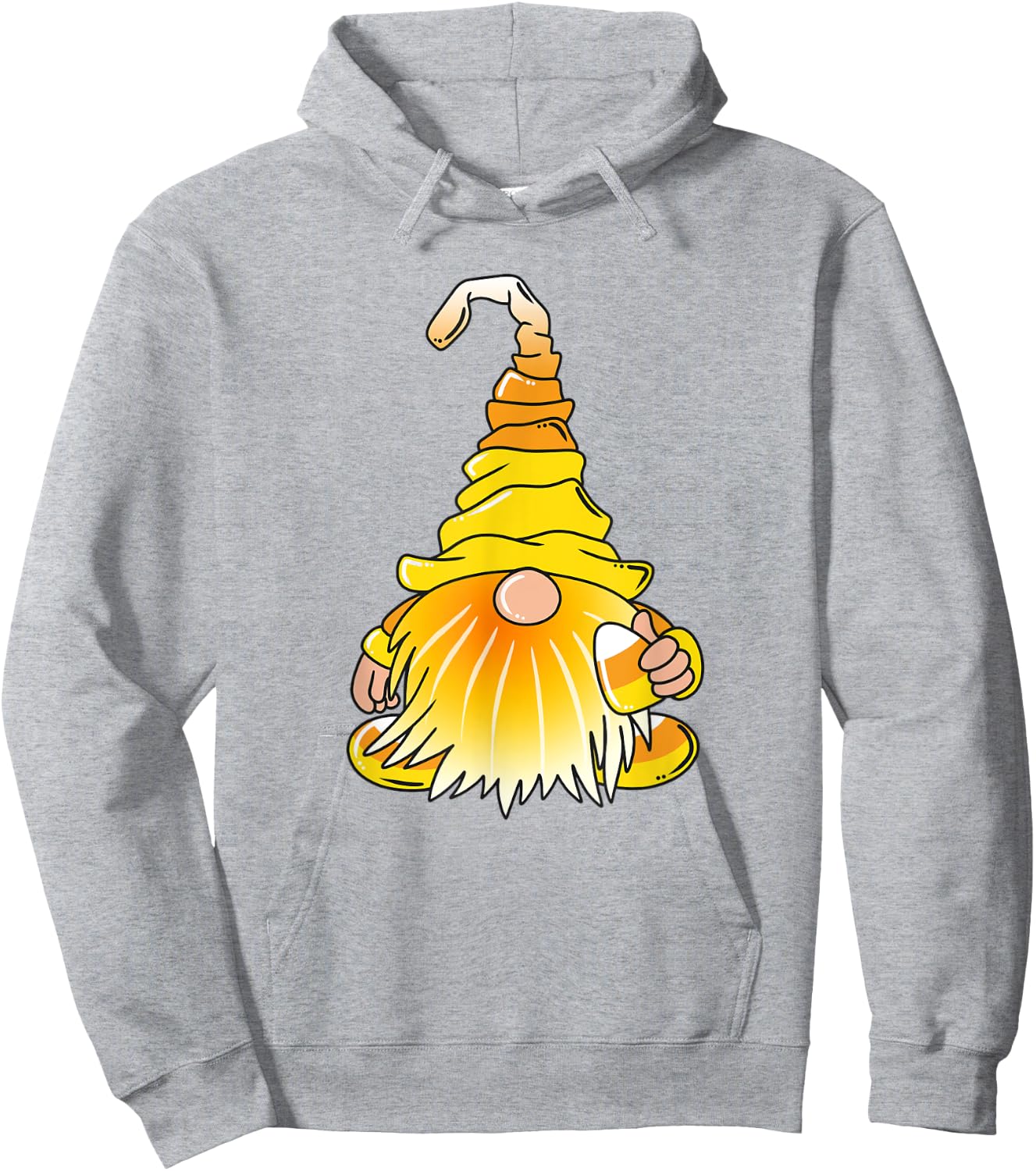 Halloween Cute Gnome Candy Corn Hoodie - Hoodie | Ash