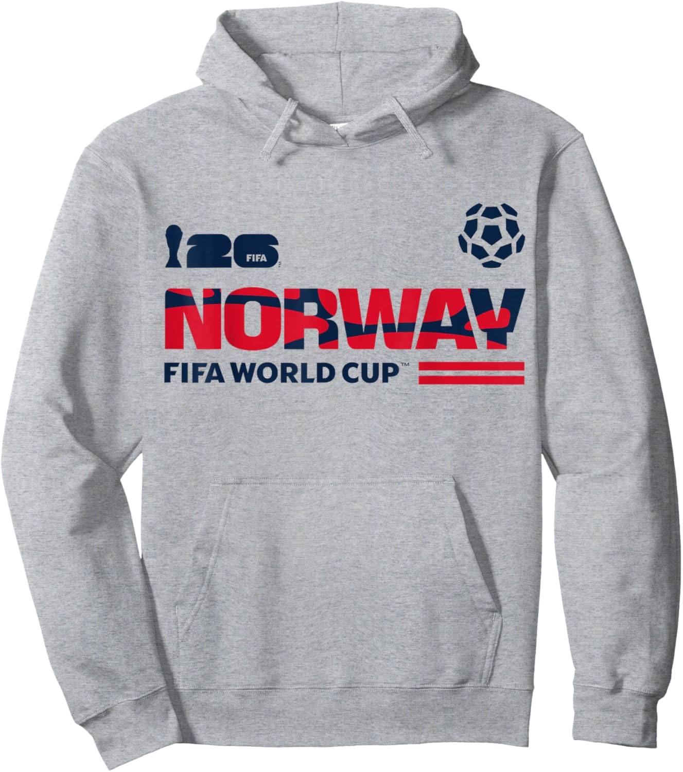 FIFA World CUP26 Qualifier Norway Hoodie - Hoodie | Ash