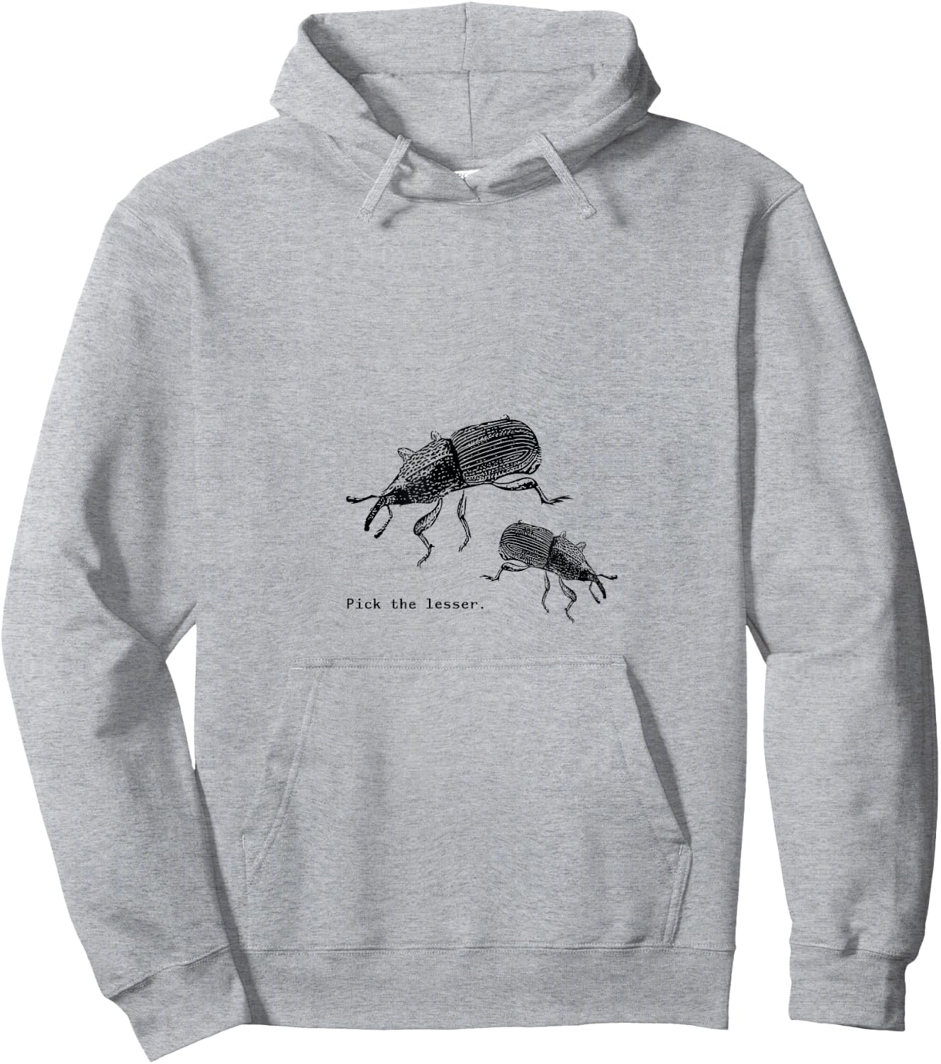 Surprise Designs Two Weevils -Adults Grey Hoodie - Hoodie | Ash