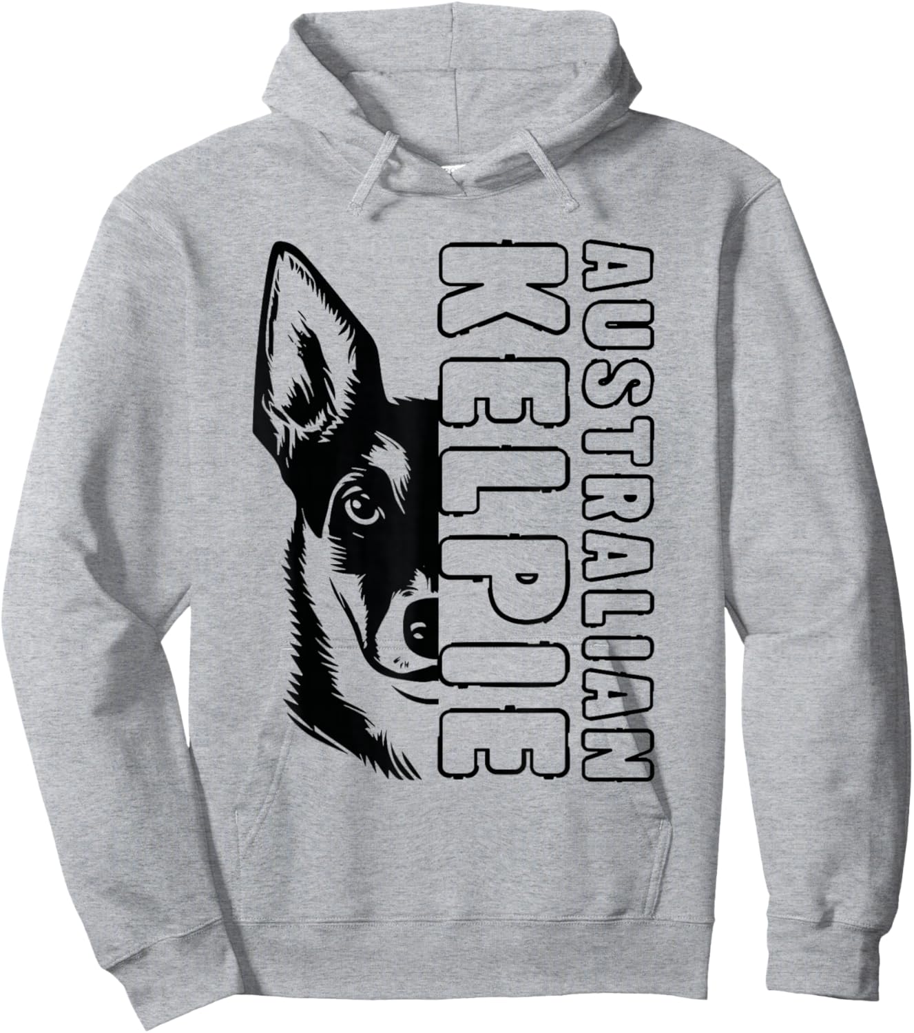 Australian Kelpie Dog Hoodie - Hoodie | Ash