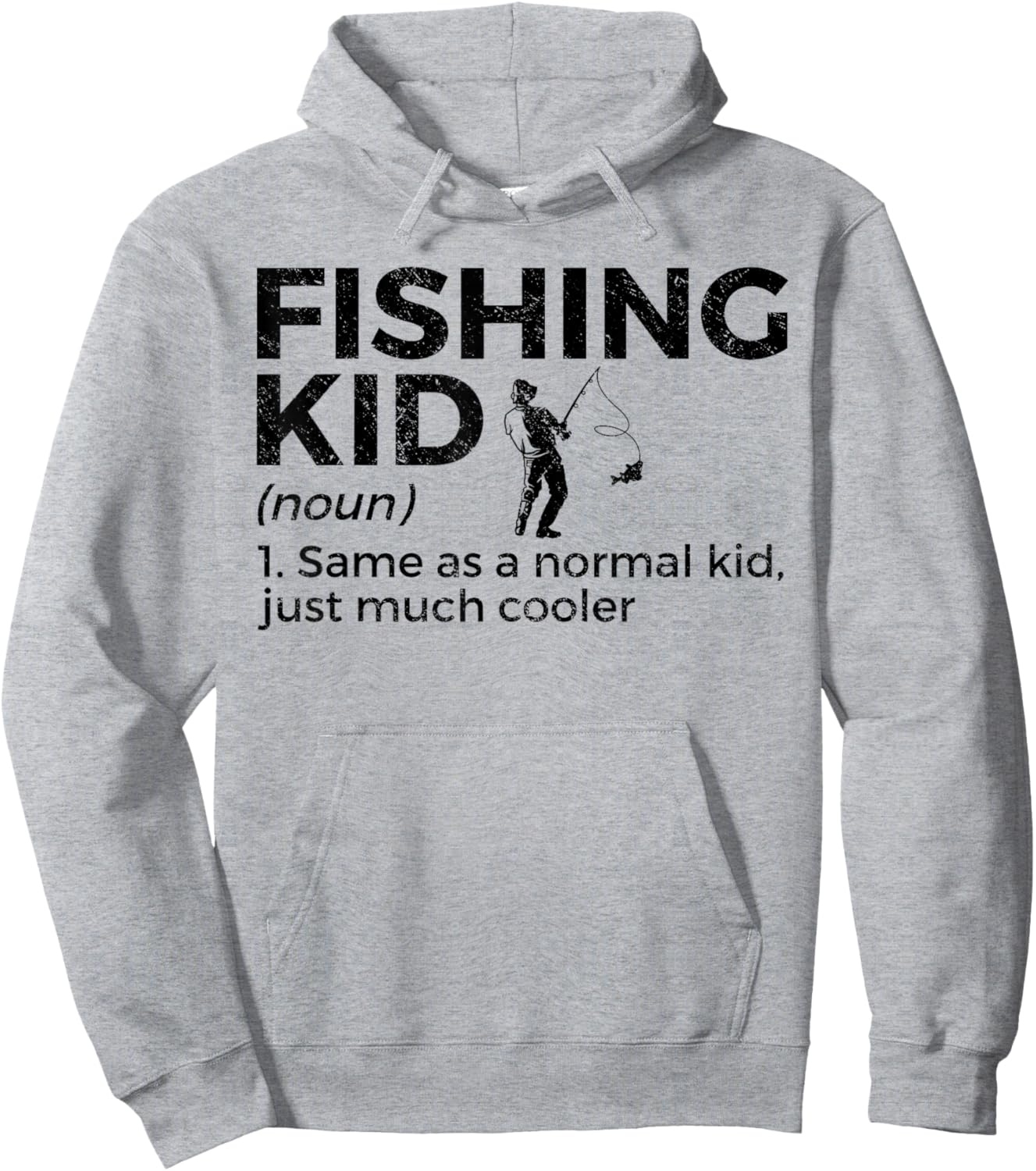 Funny Fishing Kid Definition Hoodie - Hoodie | Ash