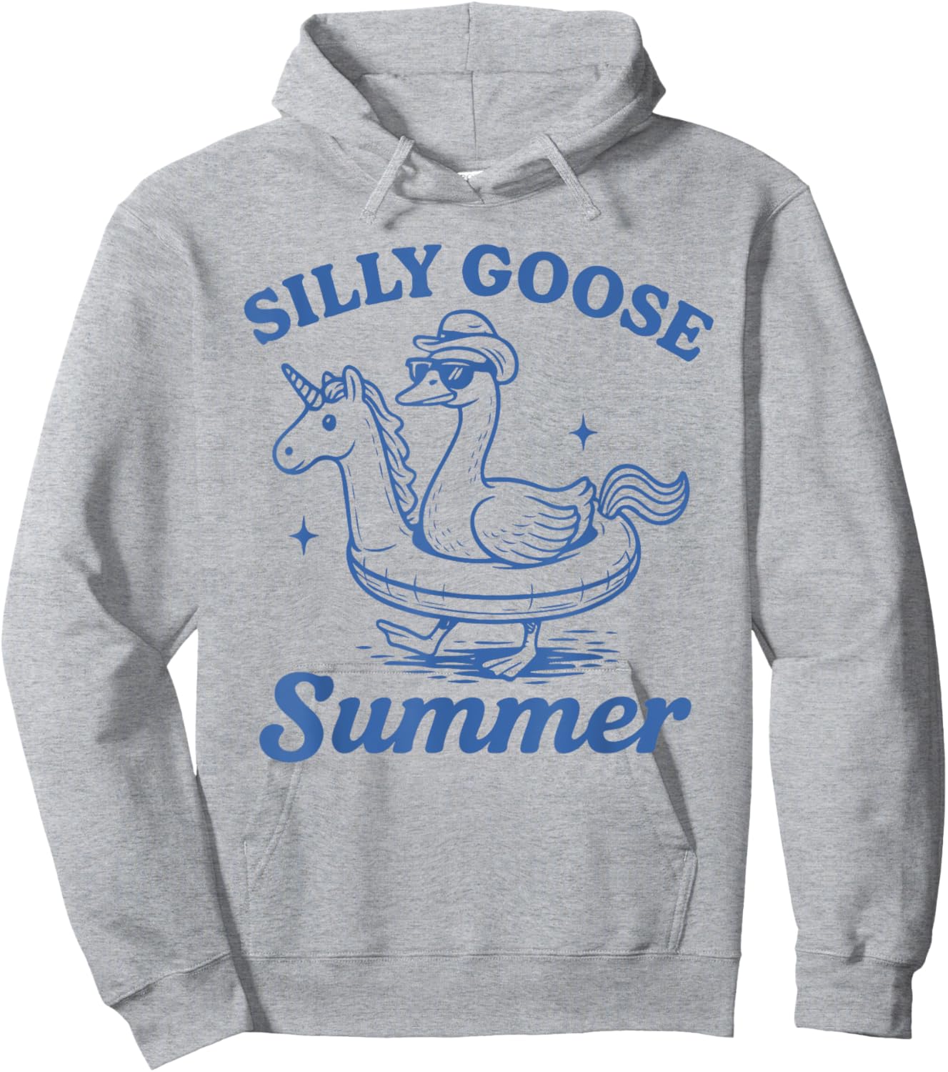 Summer Vacation Holiday Beach Silly Goose Hoodie - Hoodie | Ash